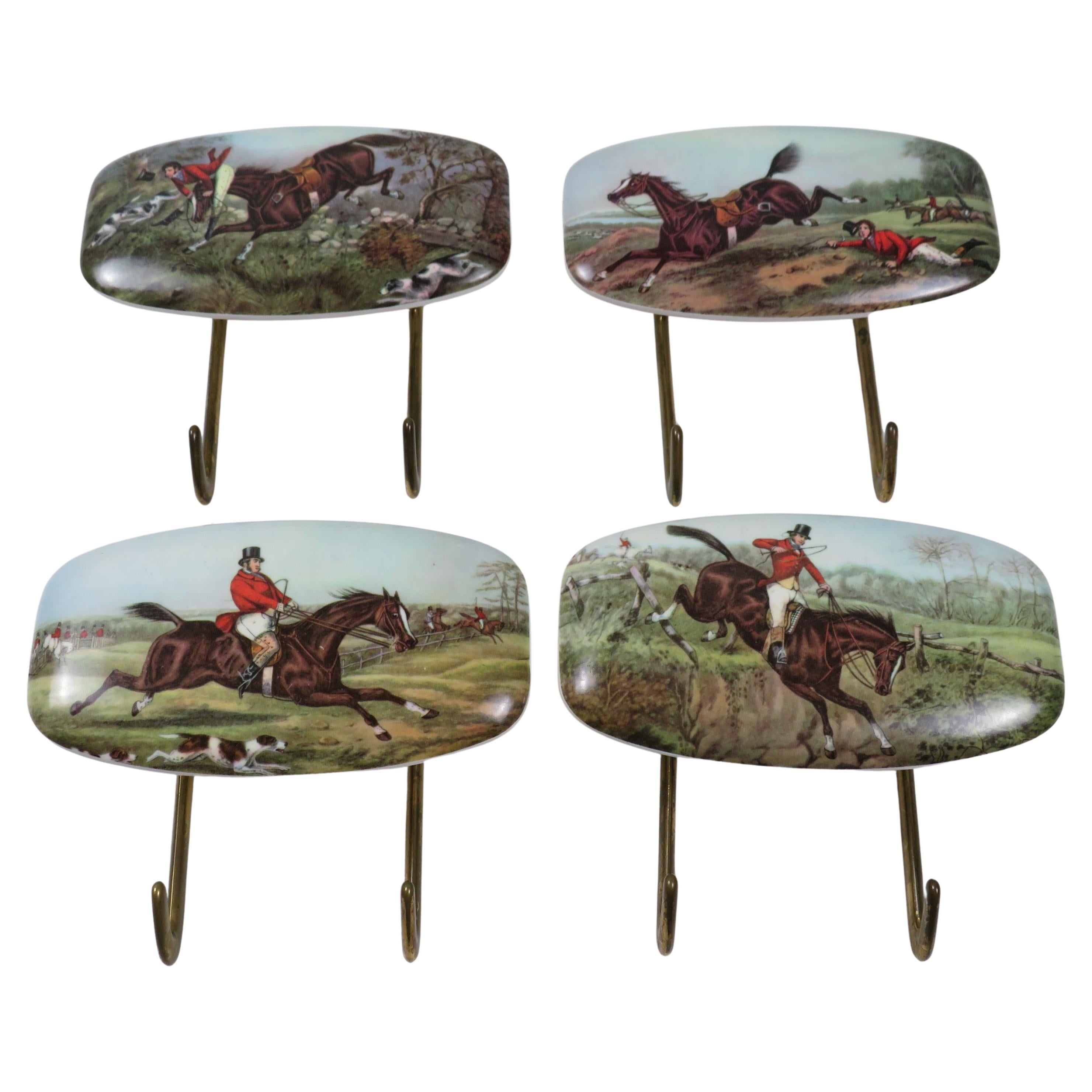 Mid century Italian clothing hangers, 1950s (set of 4)
