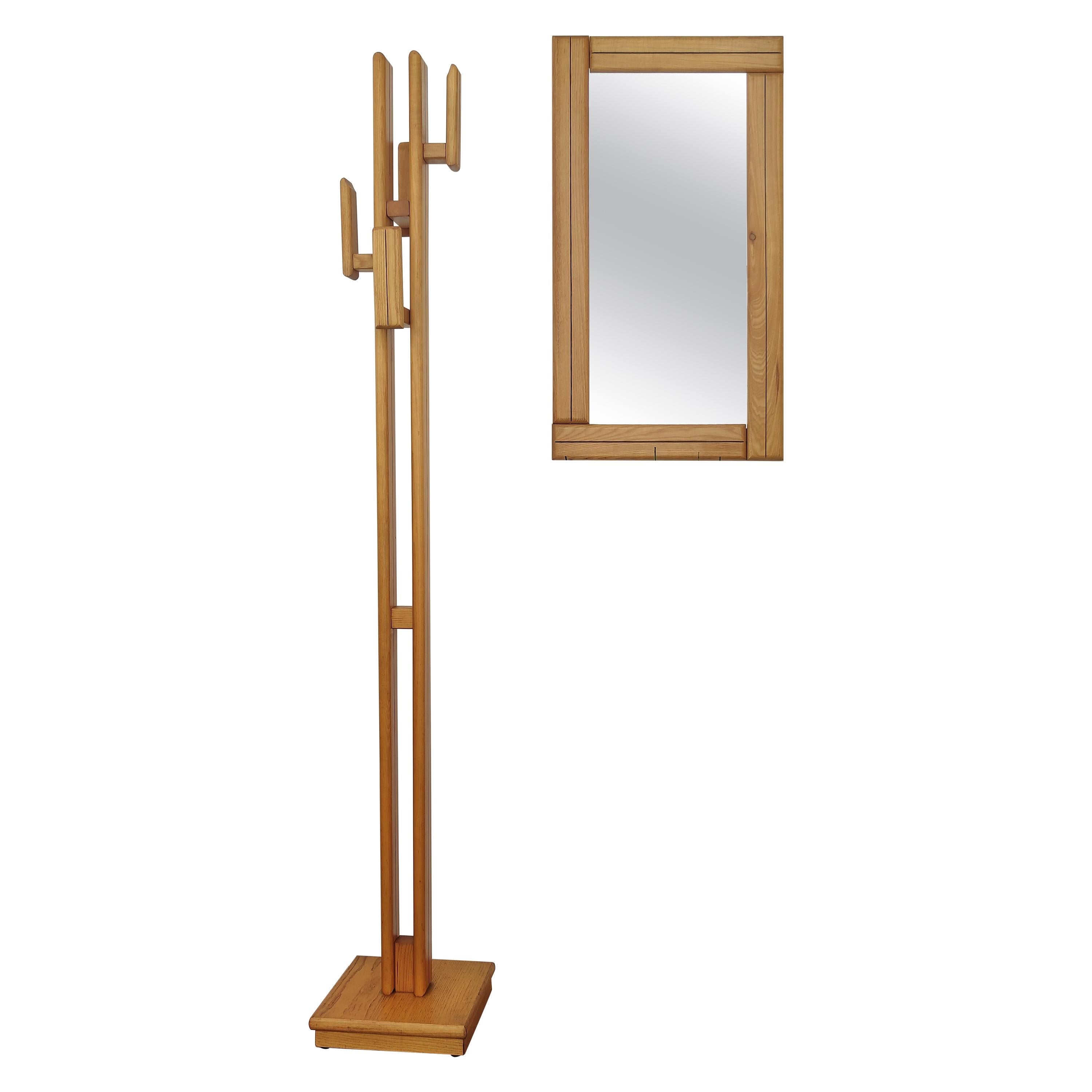 No.4 Coat Stand with Mirror, 1920s For Sale at 1stDibs