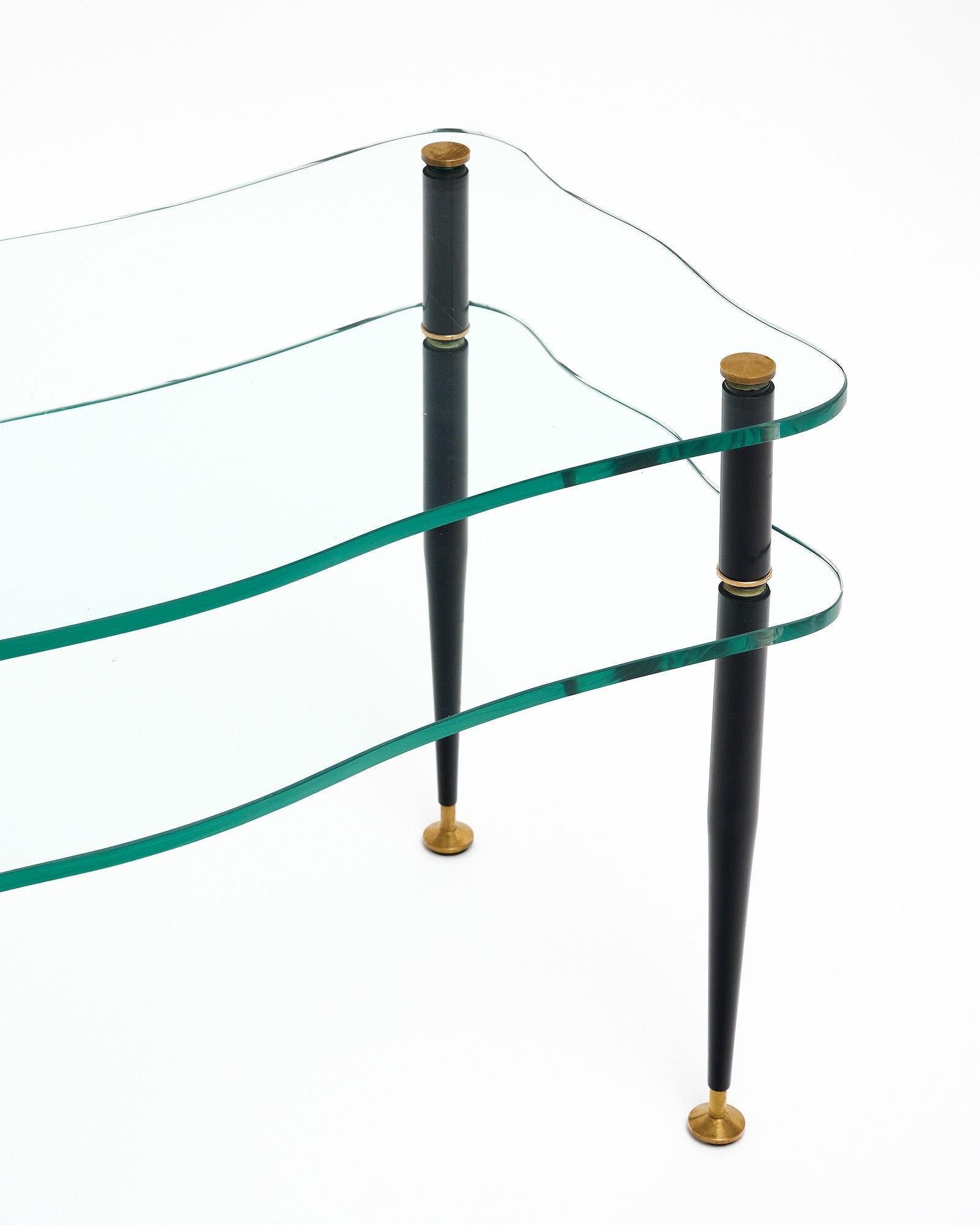 Lacquered Mid-Century Italian Coffee Table For Sale