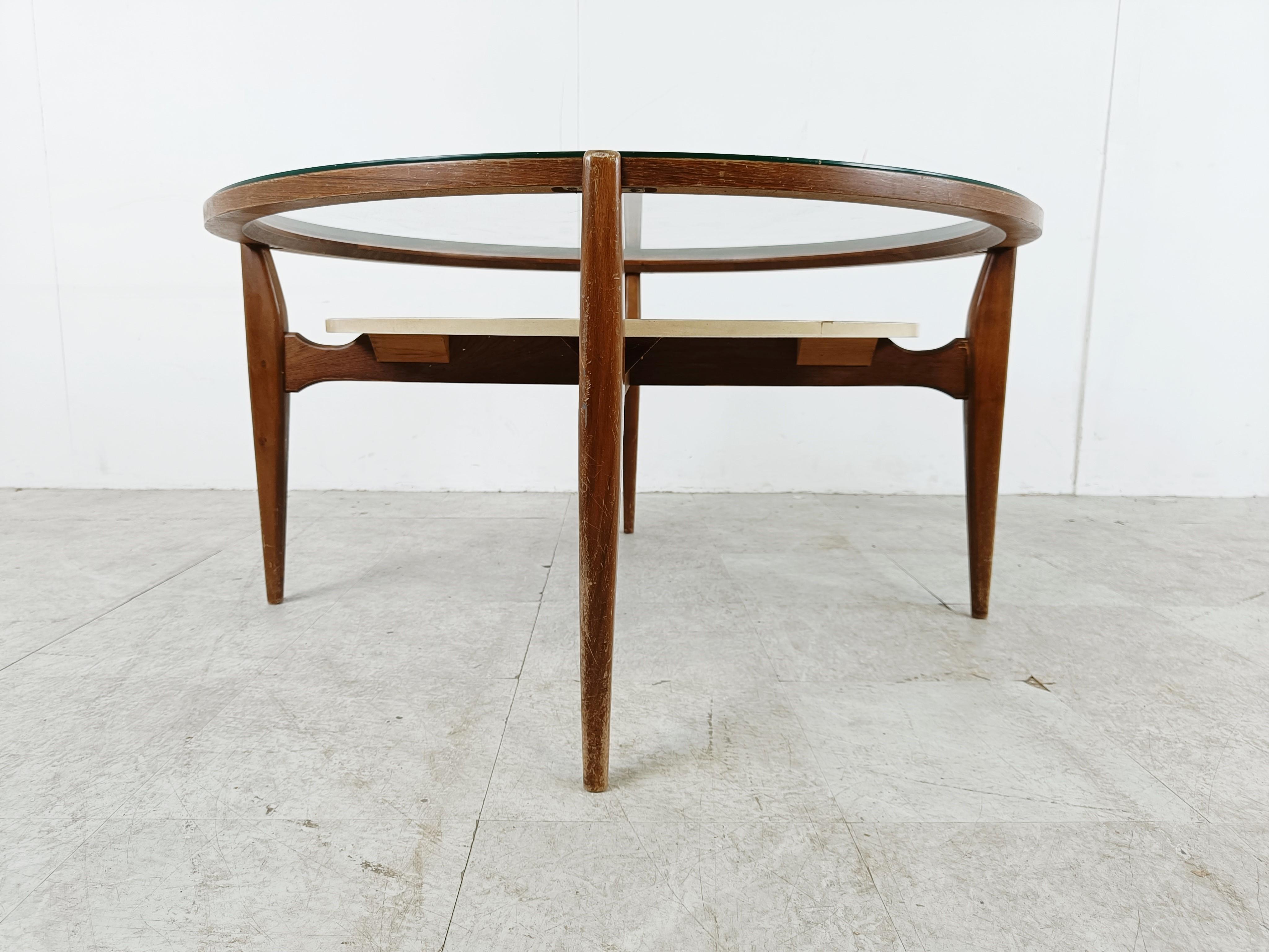 Milieu du XXe siècle Table basse italienne du milieu du siècle à la manière de Piero Fornasetti, années 1950 en vente