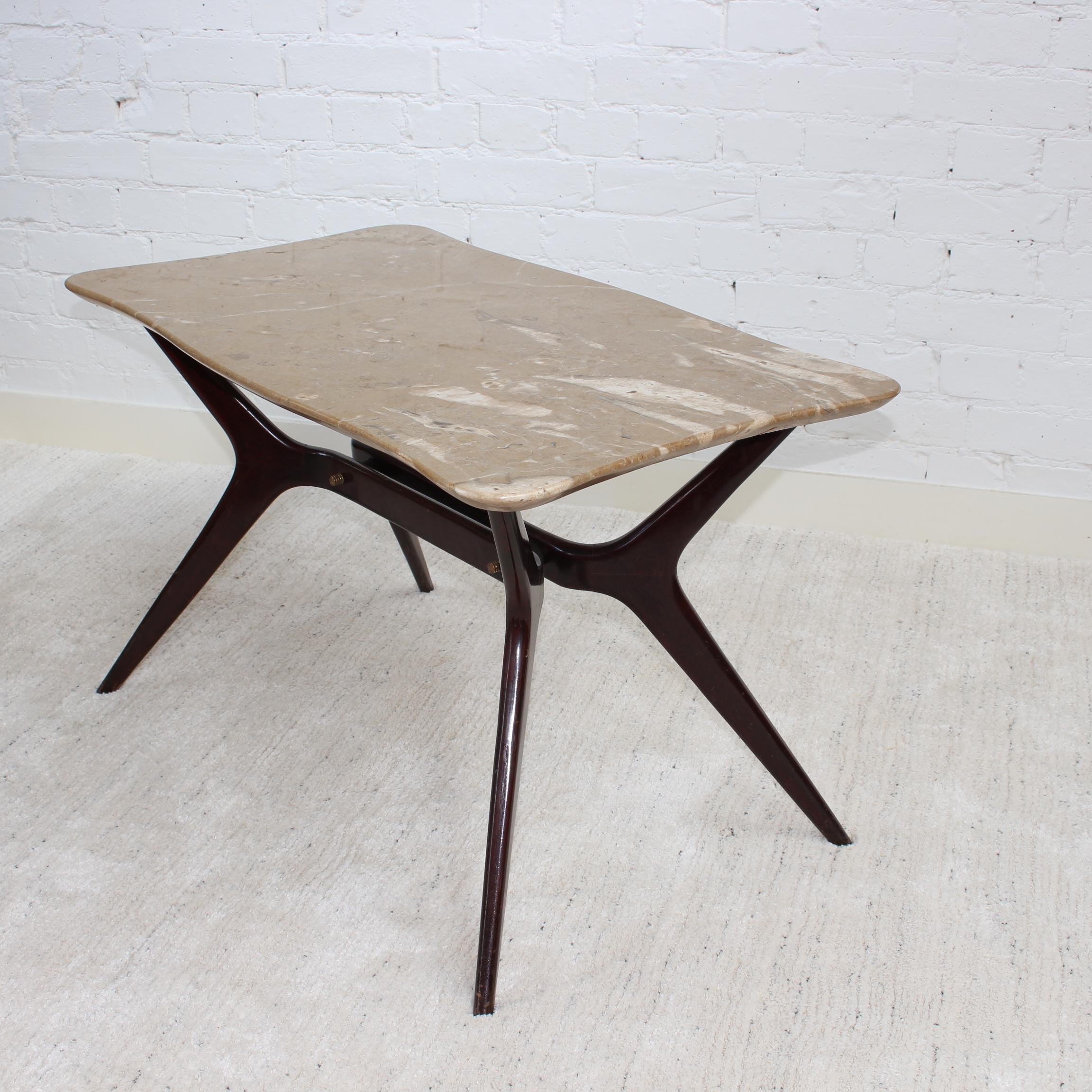 Mid-Century Italian Coffee Table with Marble Top, 'circa 1950s' For Sale 5