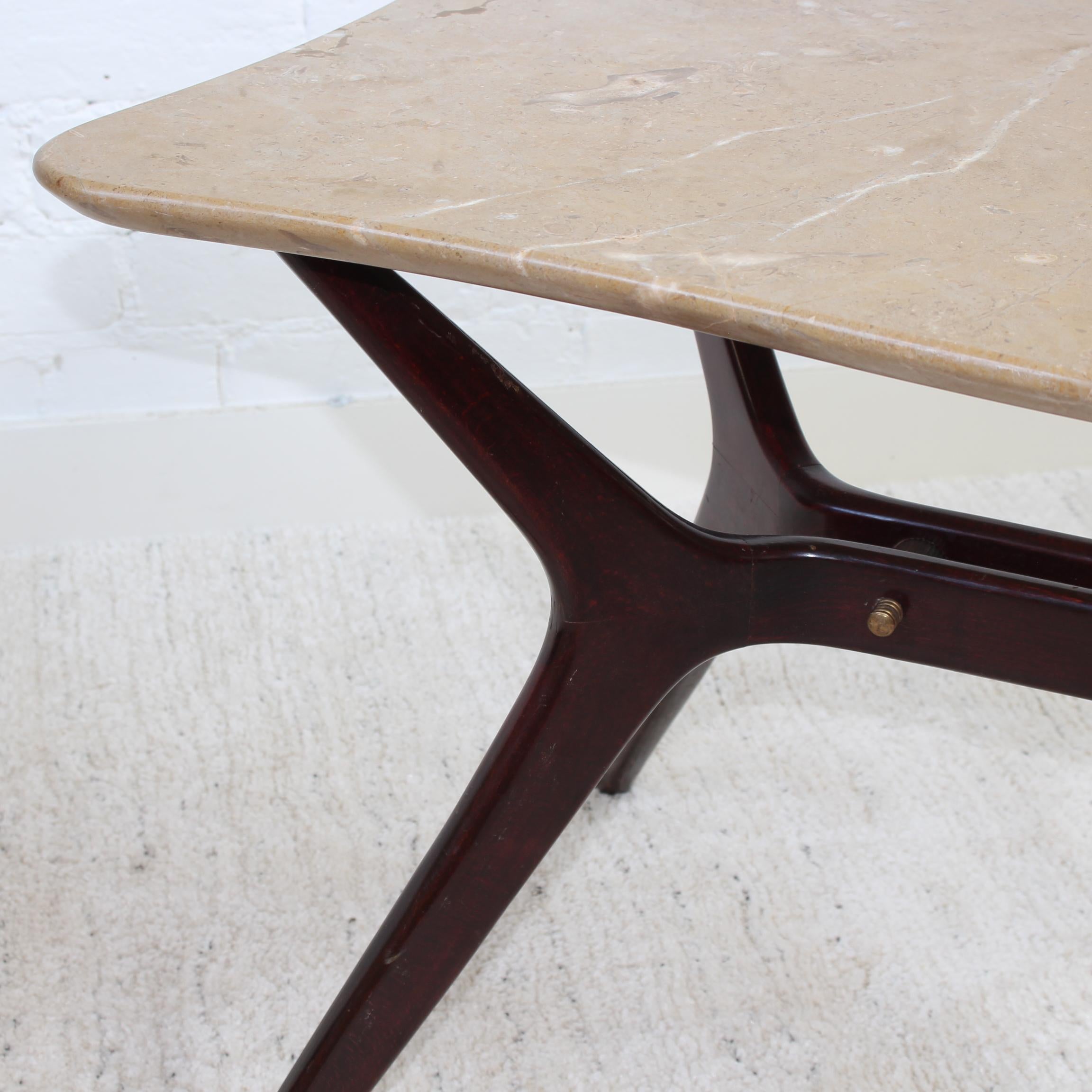 Mid-Century Italian Coffee Table with Marble Top, 'circa 1950s' For Sale 9