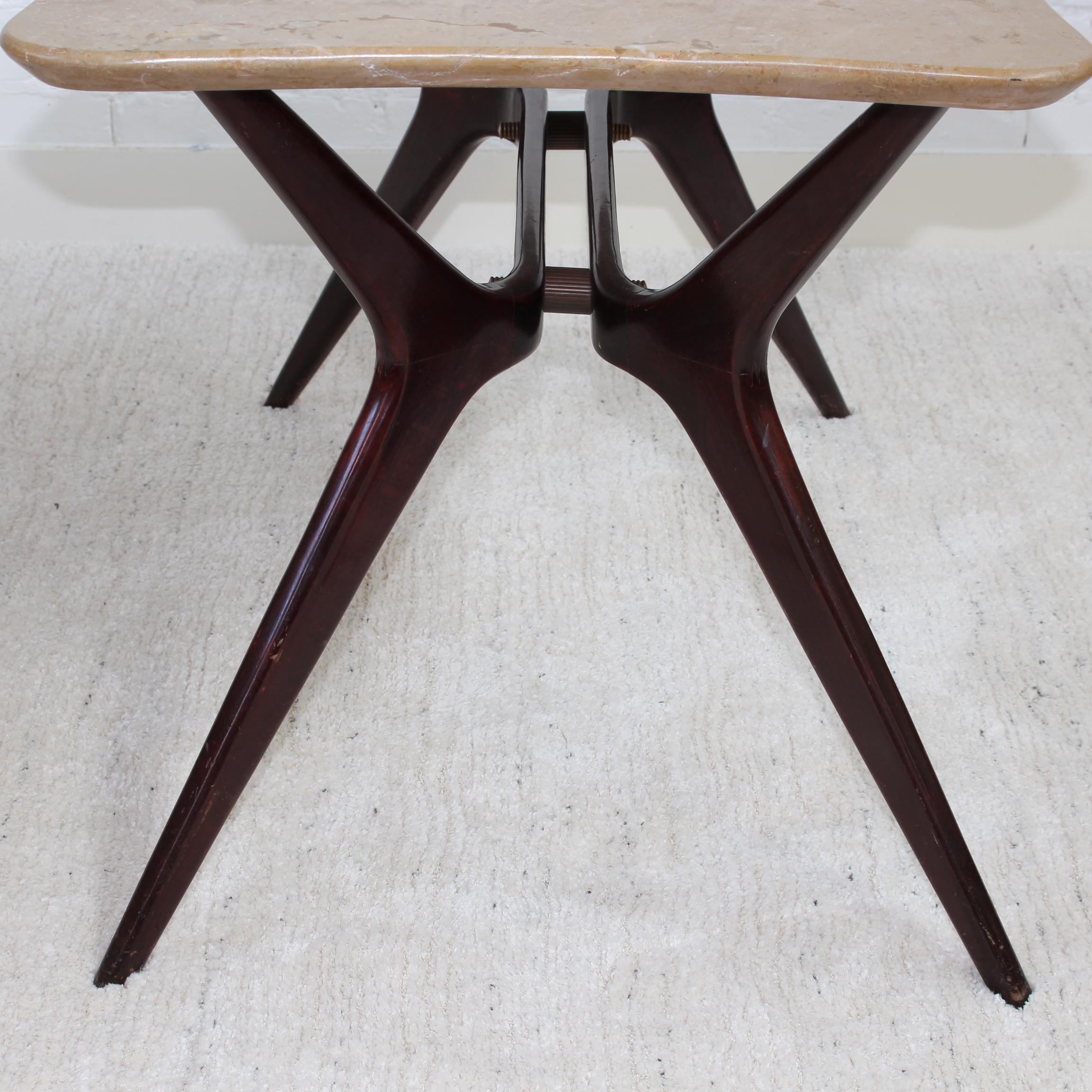Mid-Century Italian Coffee Table with Marble Top, 'circa 1950s' For Sale 11