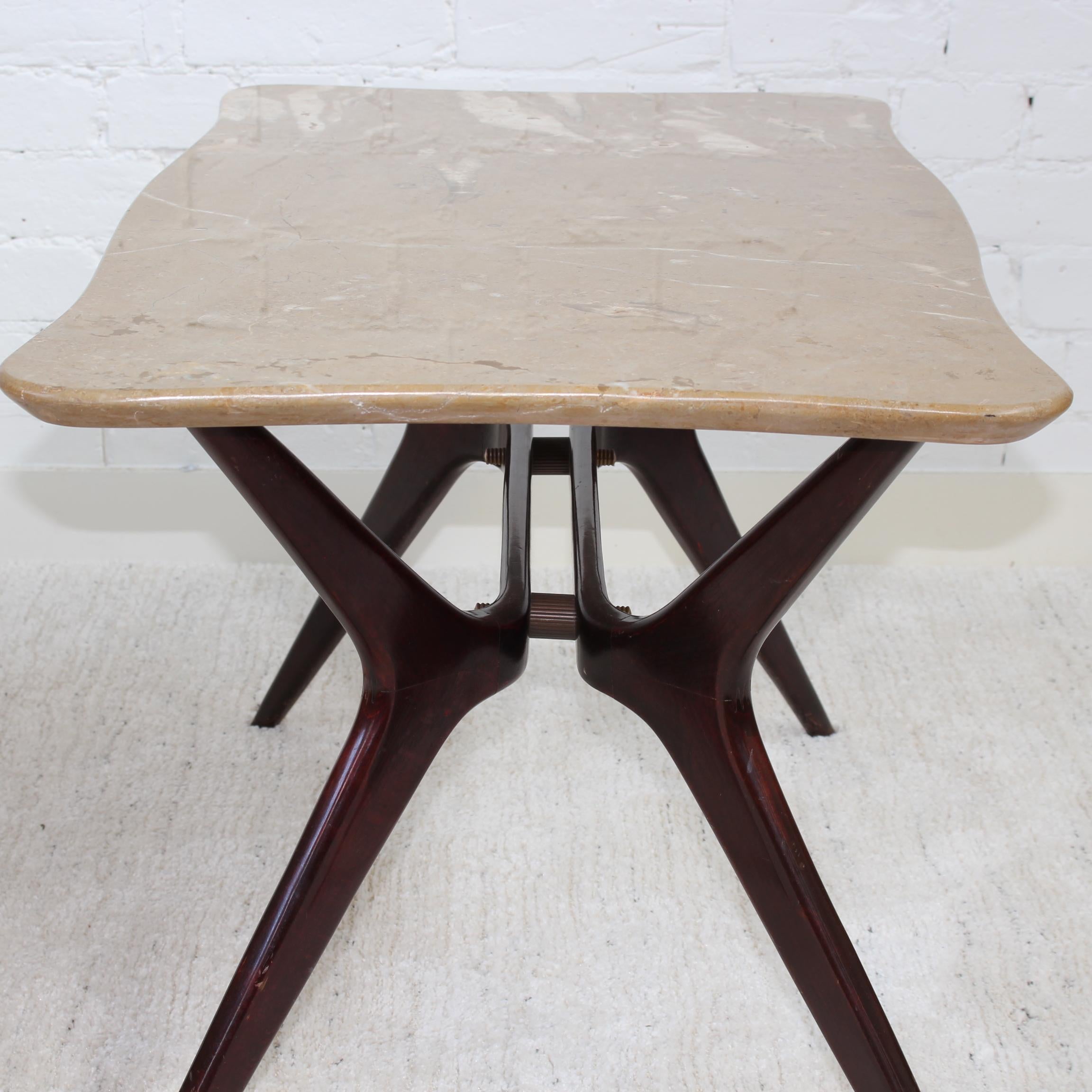 Mid-Century Italian Coffee Table with Marble Top, 'circa 1950s' For Sale 12