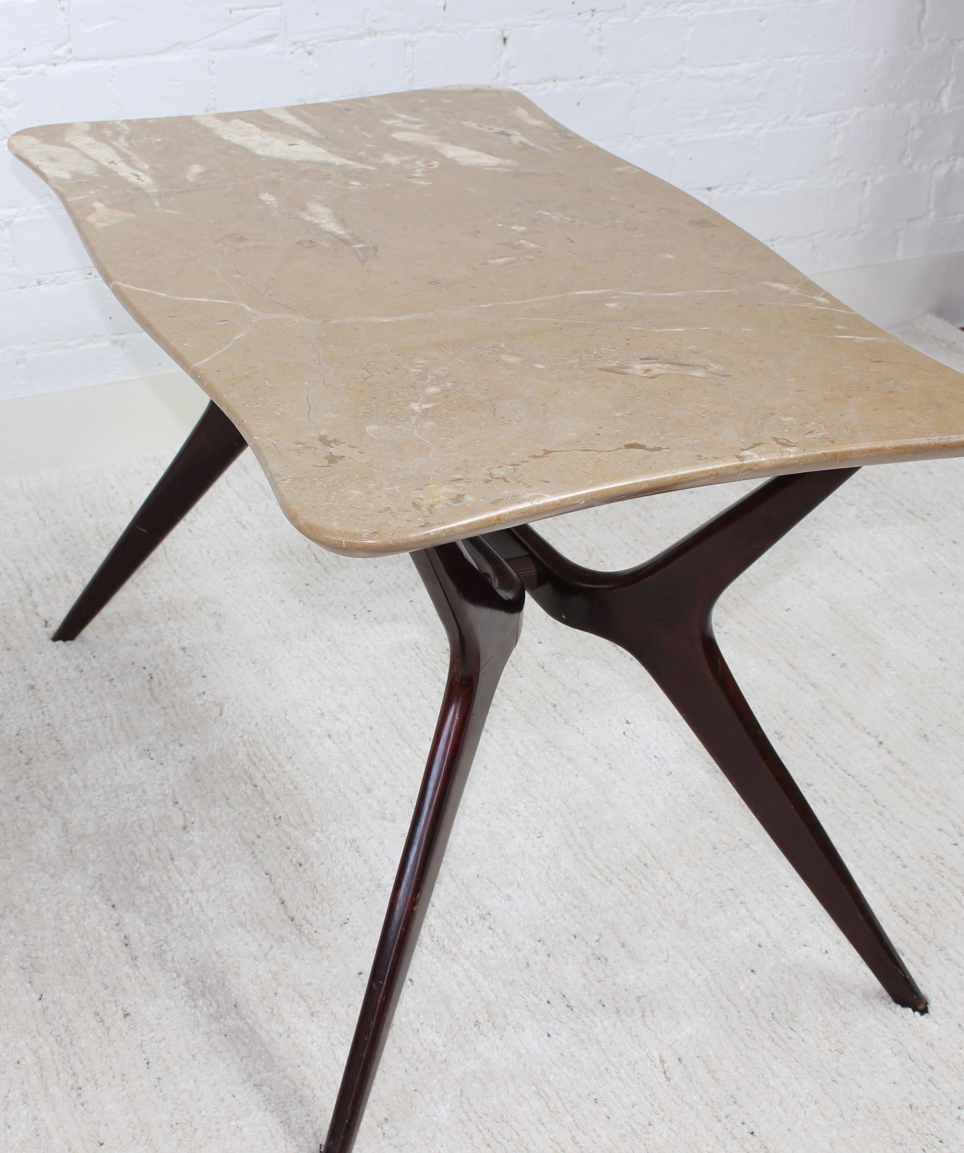 Mid-Century Italian Coffee Table with Marble Top, 'circa 1950s' For Sale 13