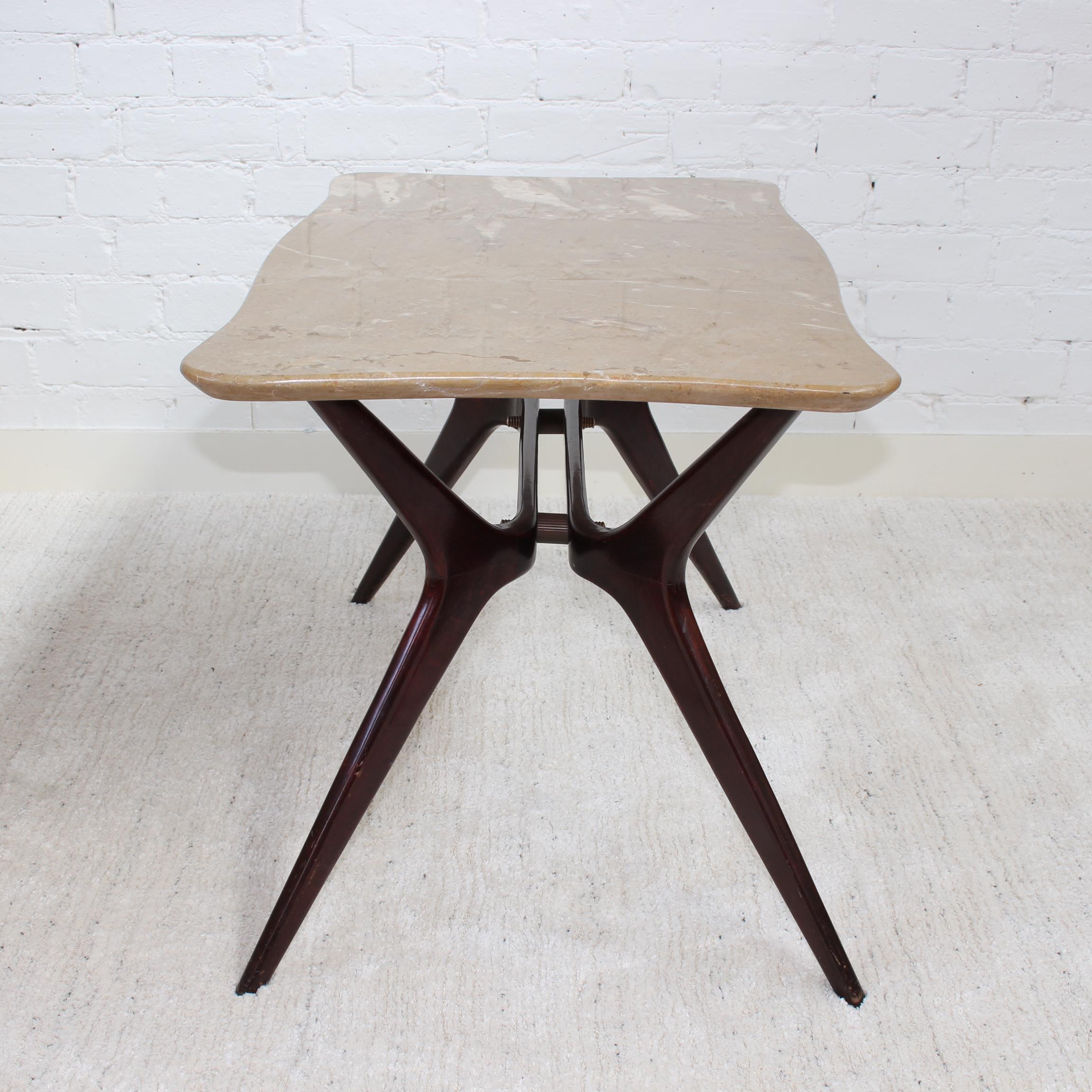 Mid-Century Italian Coffee Table with Marble Top, 'circa 1950s' For Sale 15