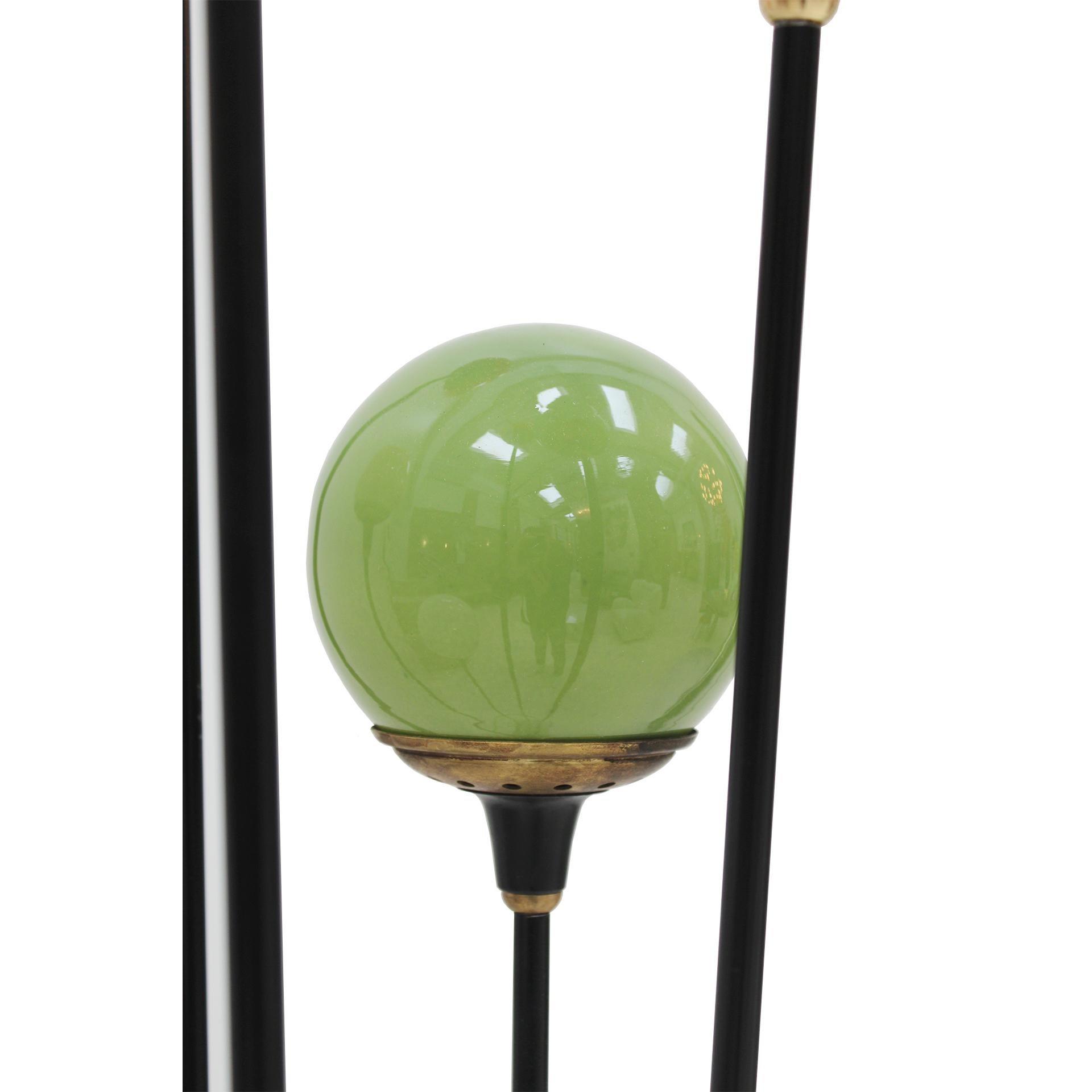 Mid-Century Italian Coloured Shades Floor Lamp, Designed by Stilnovo, 1950s 1