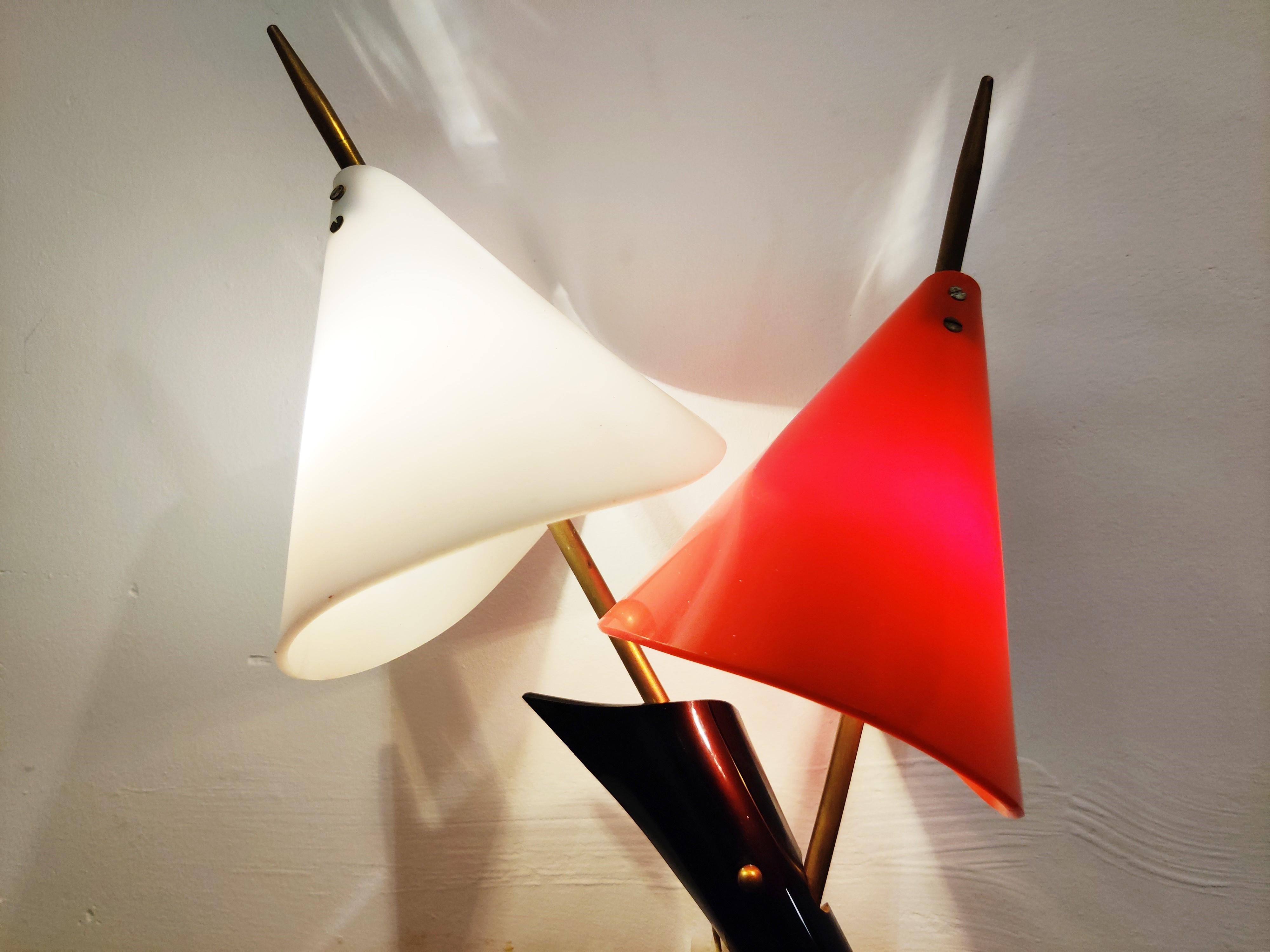 Mid-Century Modern Midcentury Italian Colored Wall Light, 1950s  For Sale