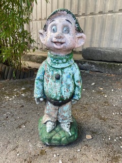 Mid-Century Italian Concrete "Cucciolo" of Snow White and the Seven Dwarfs