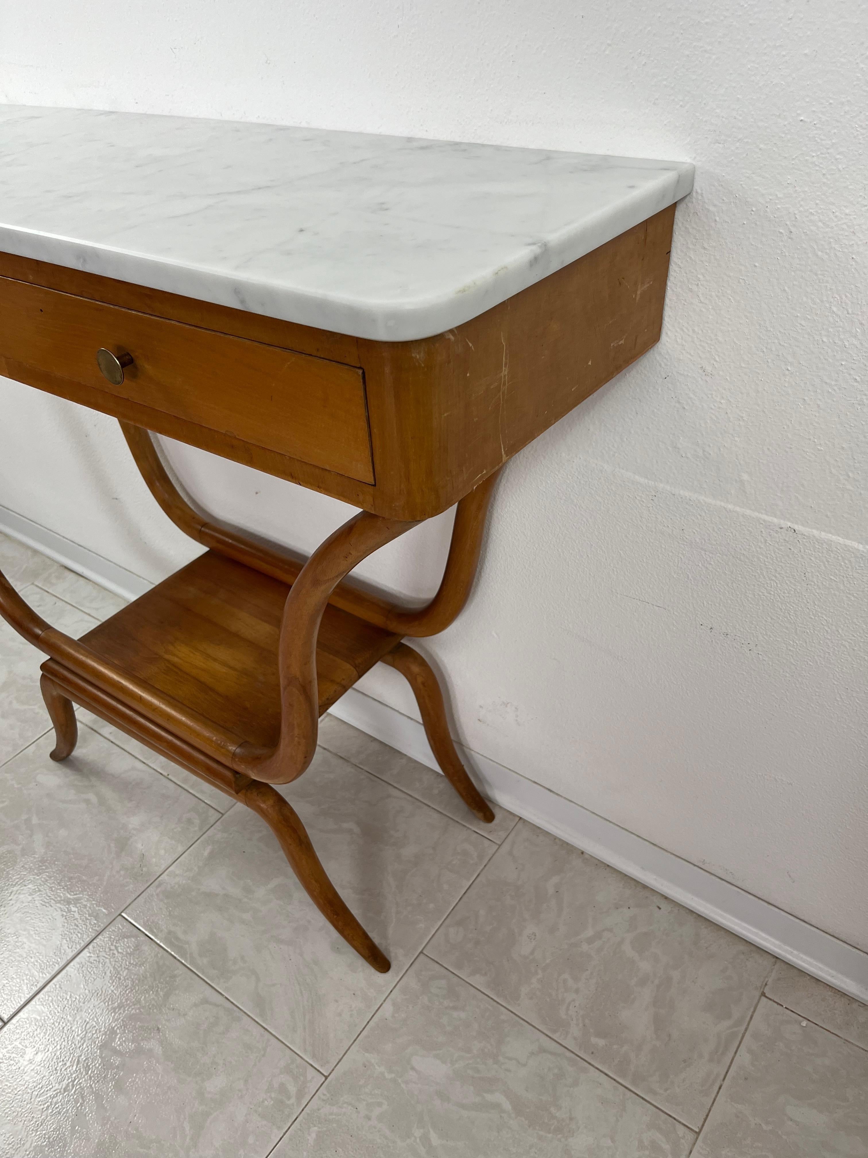 Italienische Konsole aus der Jahrhundertmitte, Franco Albini zugeschrieben, 1950er Jahre im Zustand „Gut“ im Angebot in Palermo, IT