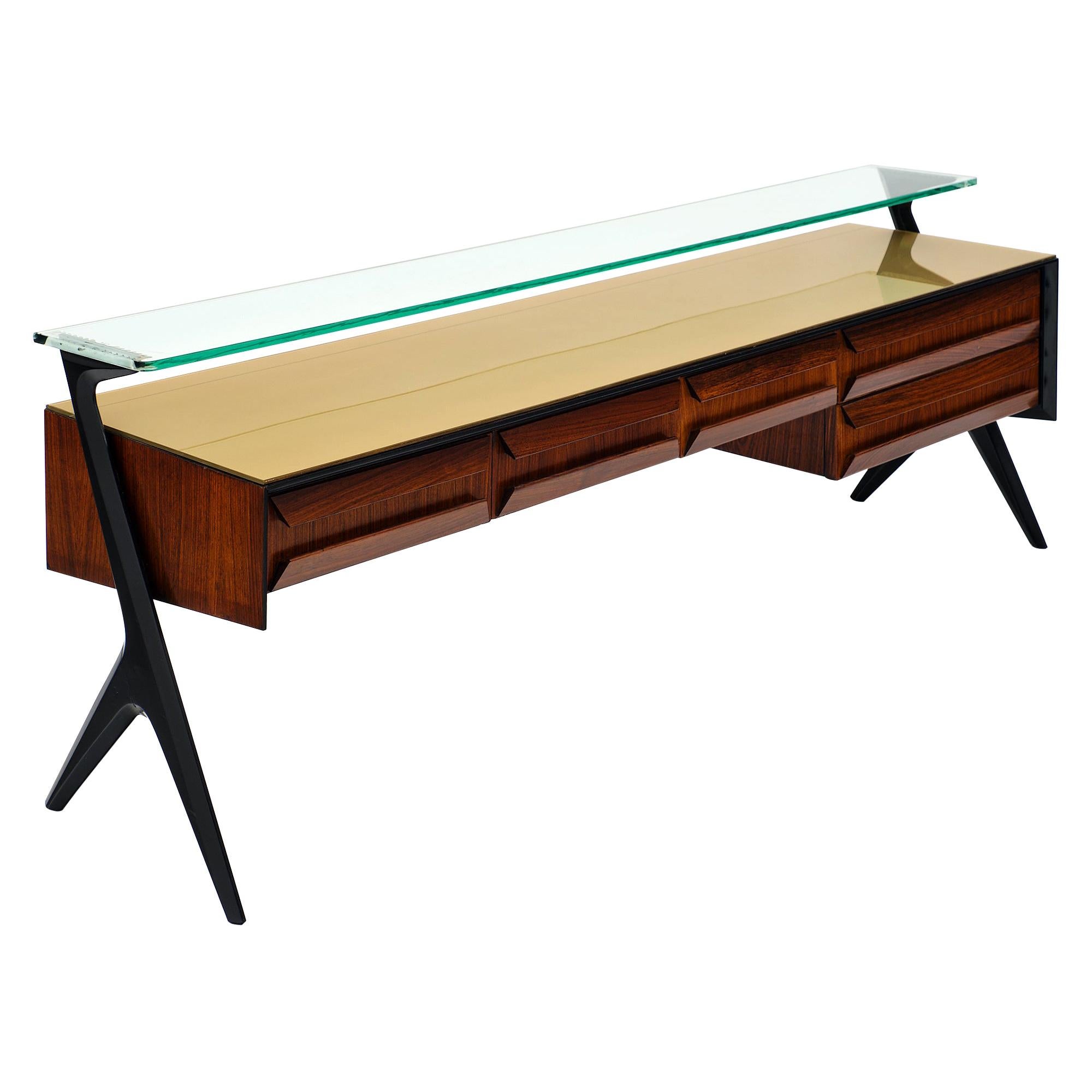 Midcentury Italian Console Table in the Manner of Ico Parisi