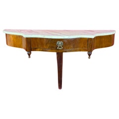 Mid-century Italian Console Table with marble top, 1950s Mid-century Italian Console Table with marble top, 1950s