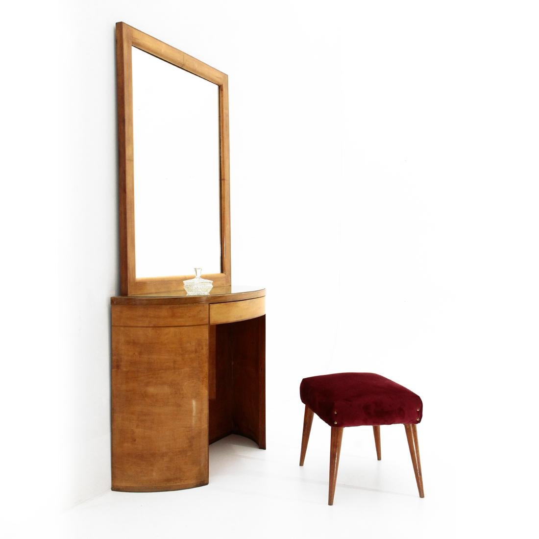 Midcentury Italian Console Vanity Desk, 1940s 5