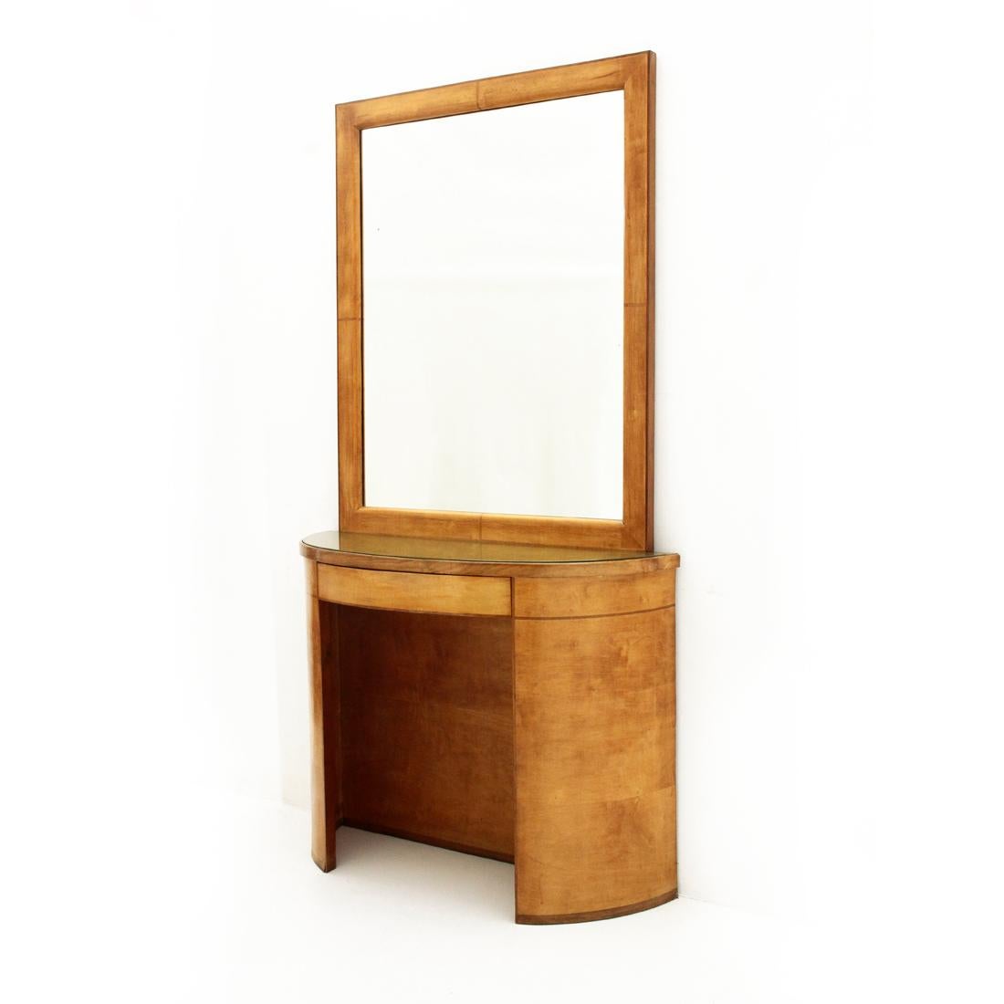 Mid-20th Century Midcentury Italian Console Vanity Desk, 1940s