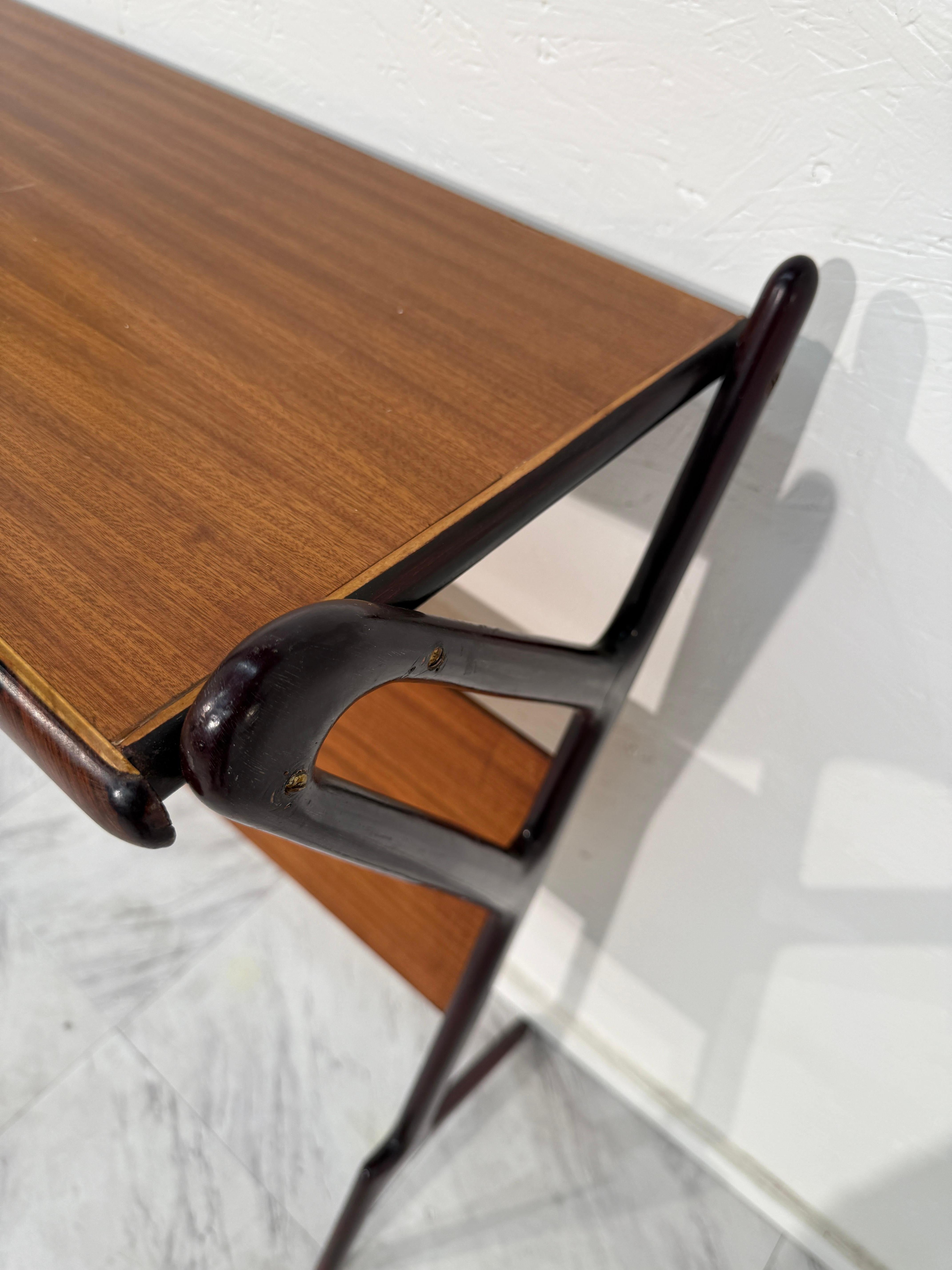 Italiano Console italiana di metà secolo con cassetto, anni '50 in vendita