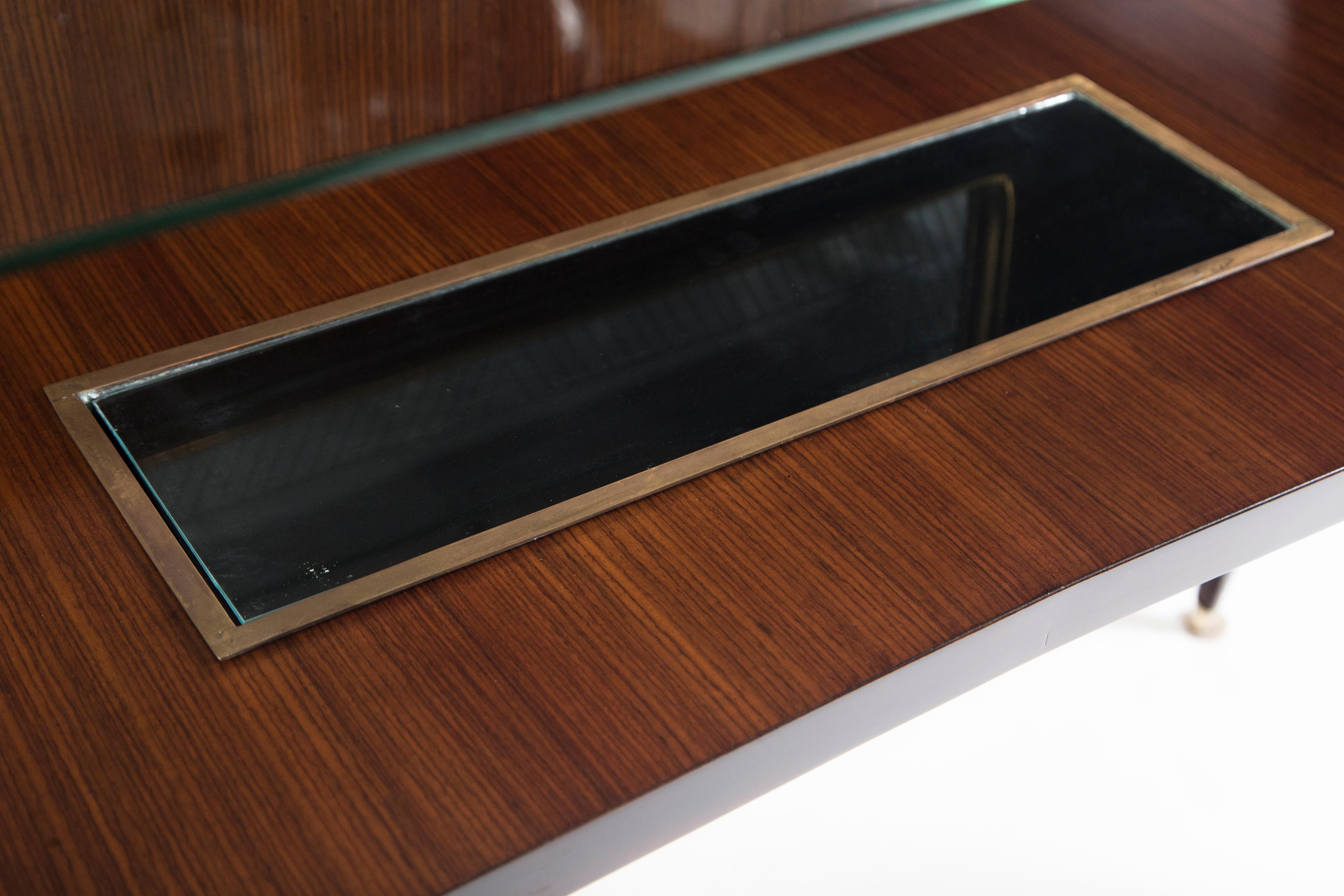 Console italienne mi-siècle moderne avec miroir en vente 1