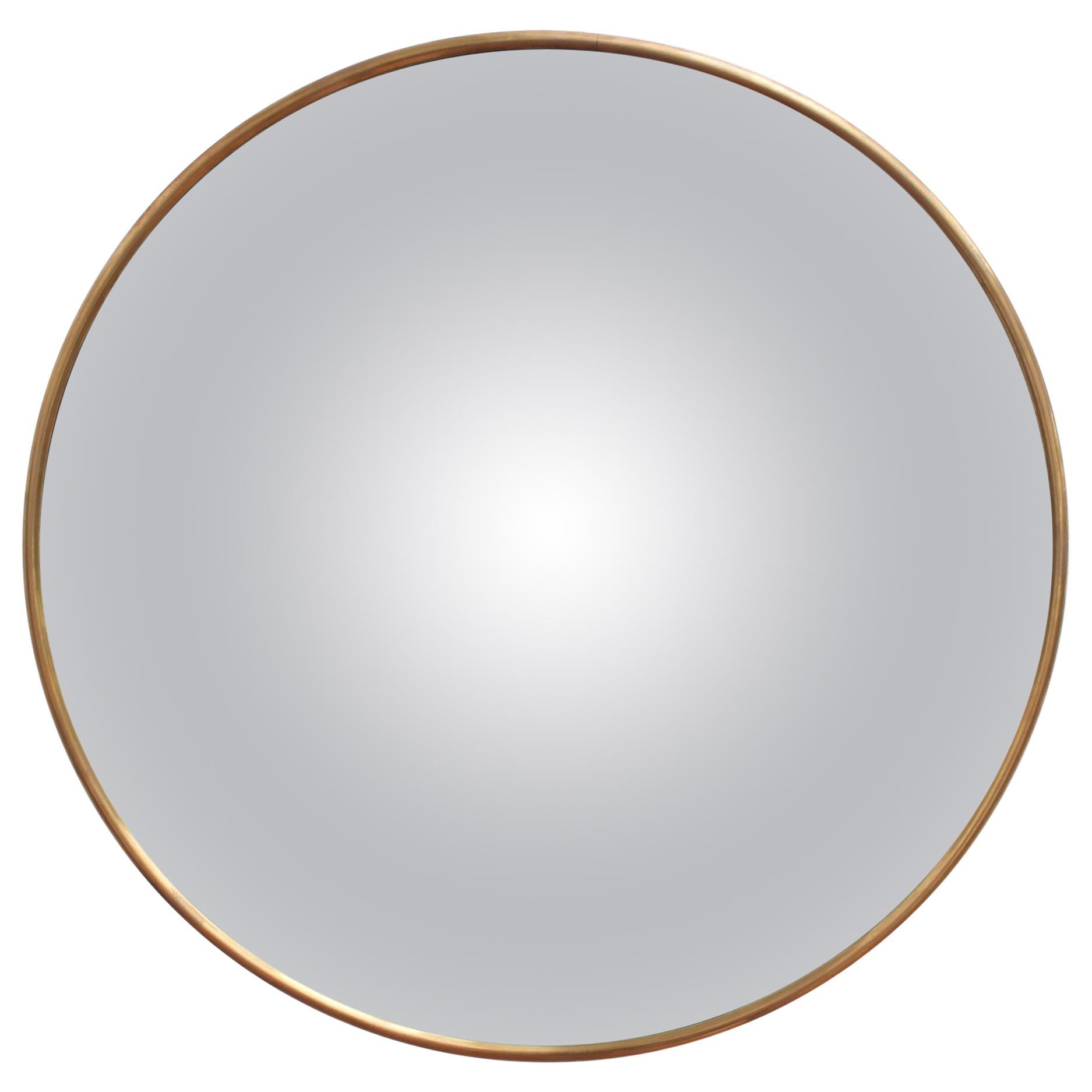 Ebonized Convex Mirror For Sale at 1stDibs