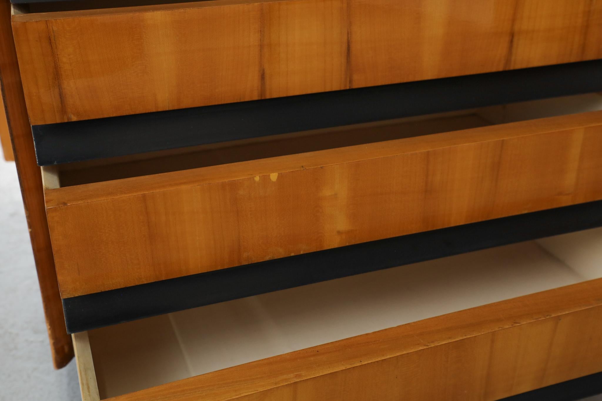Mid-Century Italian Corner Shelving Unit & Cabinet in Gio Ponti Style For Sale 2