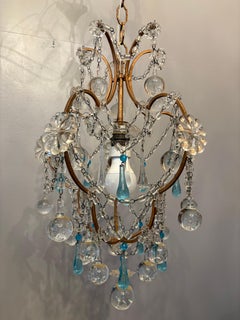 Mid-Century Italian Crystal Chandelier