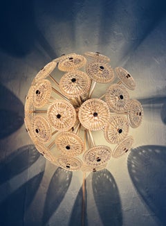 Mid-century Italian crystal wall or flush mount light by Venini, 1970s, Italy