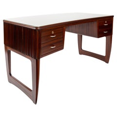 Mid Century Italian Curved Executive Desk