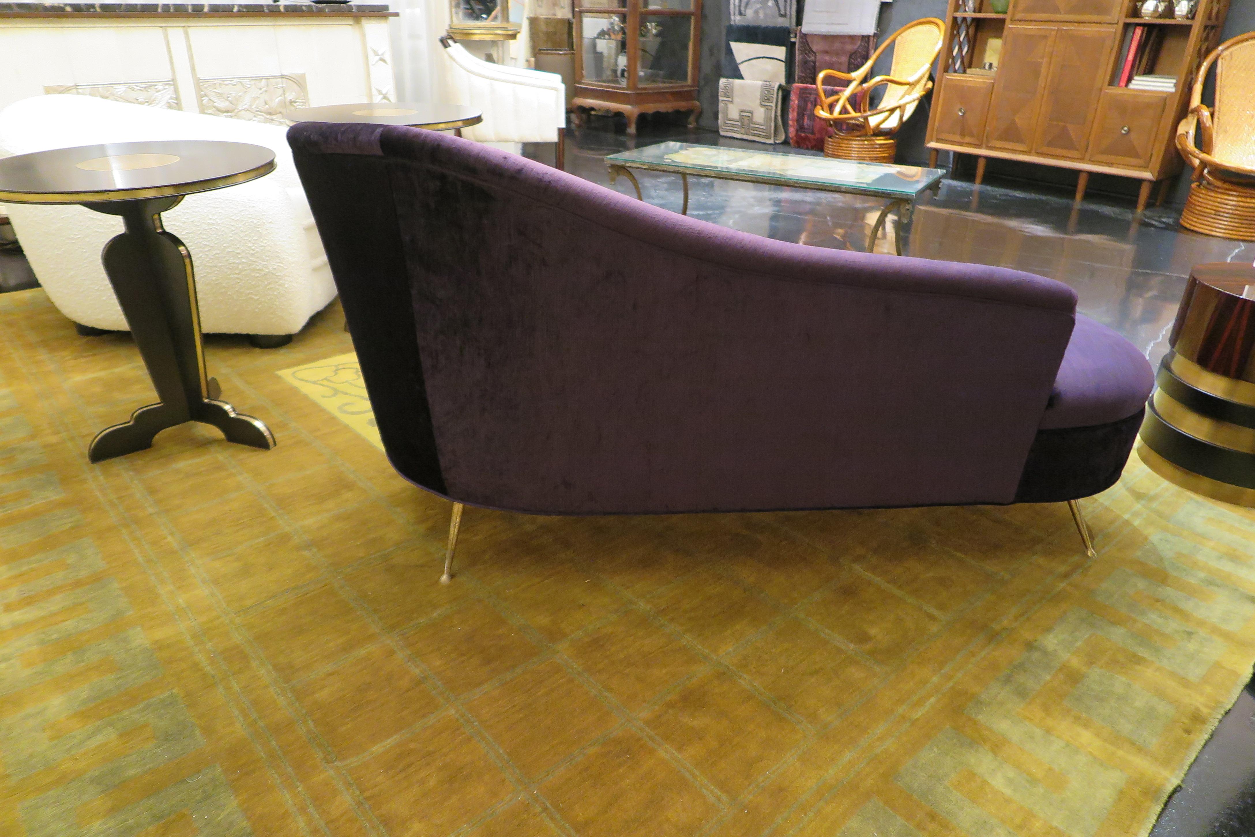 purple velvet daybed