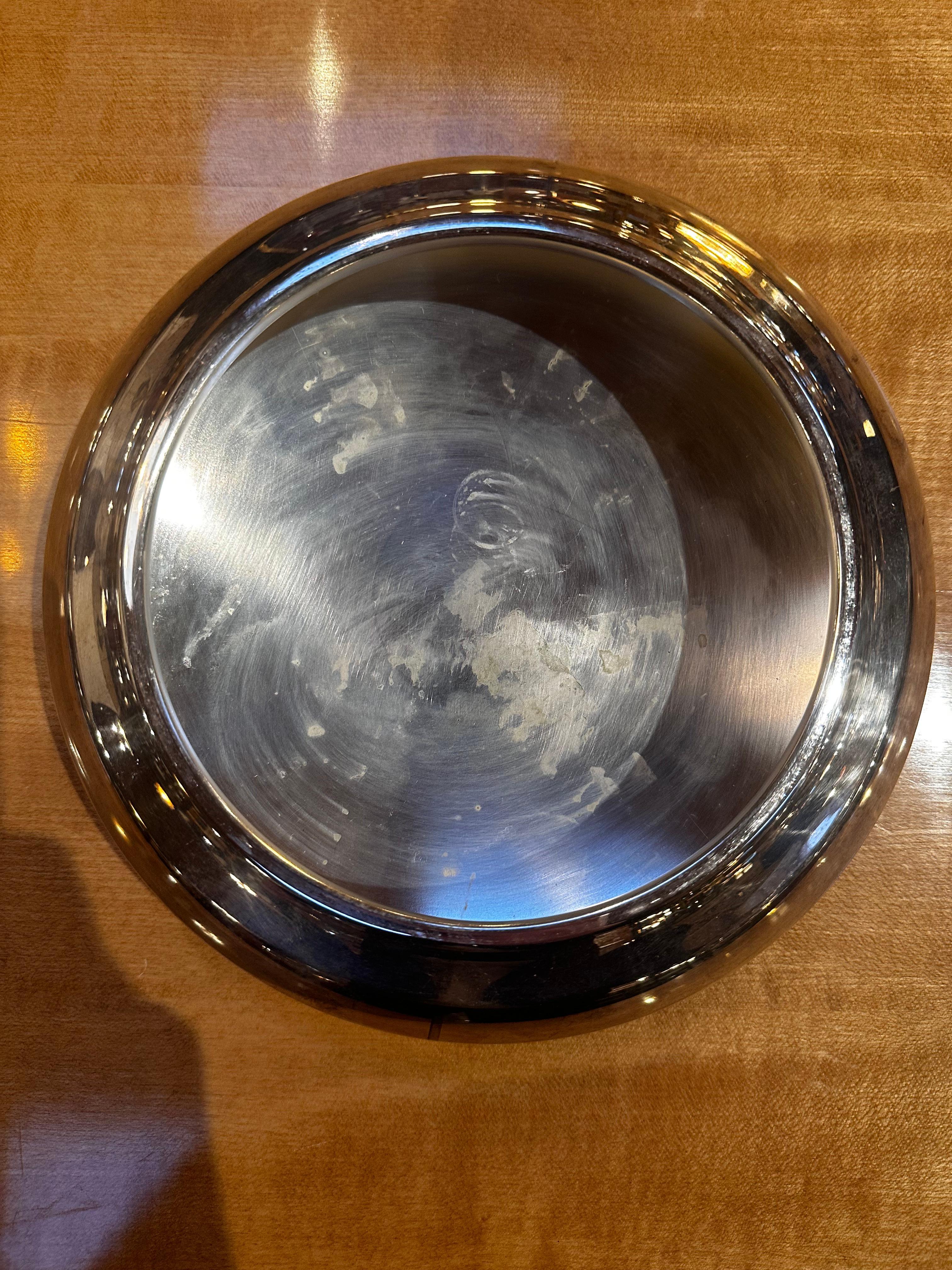 Mid Century Italian Decorative Center Bowl 1960 In Good Condition For Sale In Los Angeles, CA