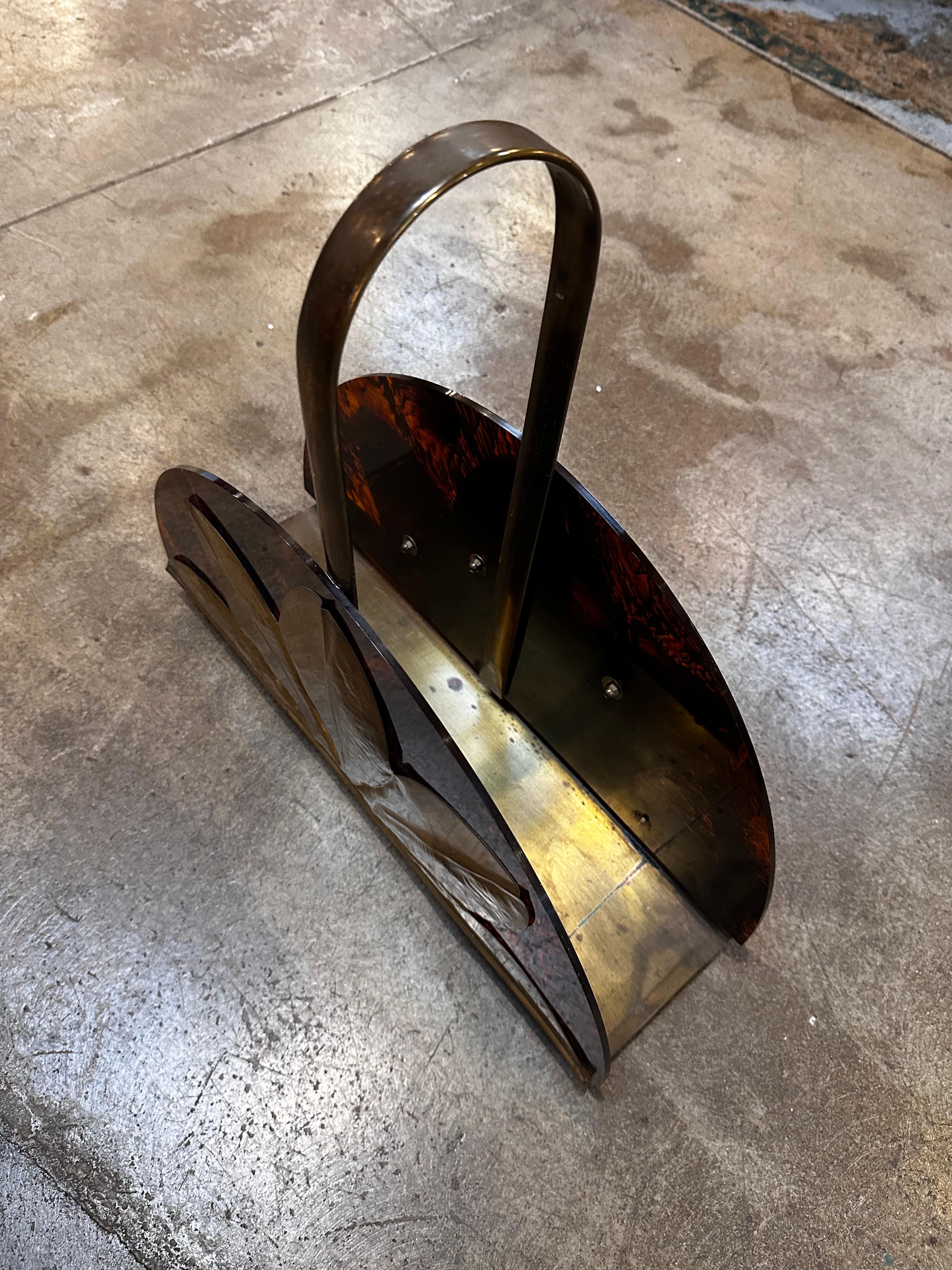Mid-Century Modern Porte-revues décoratif italien du milieu du siècle 1980 en vente