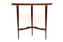 Mid Century Italian Demilune Console Table