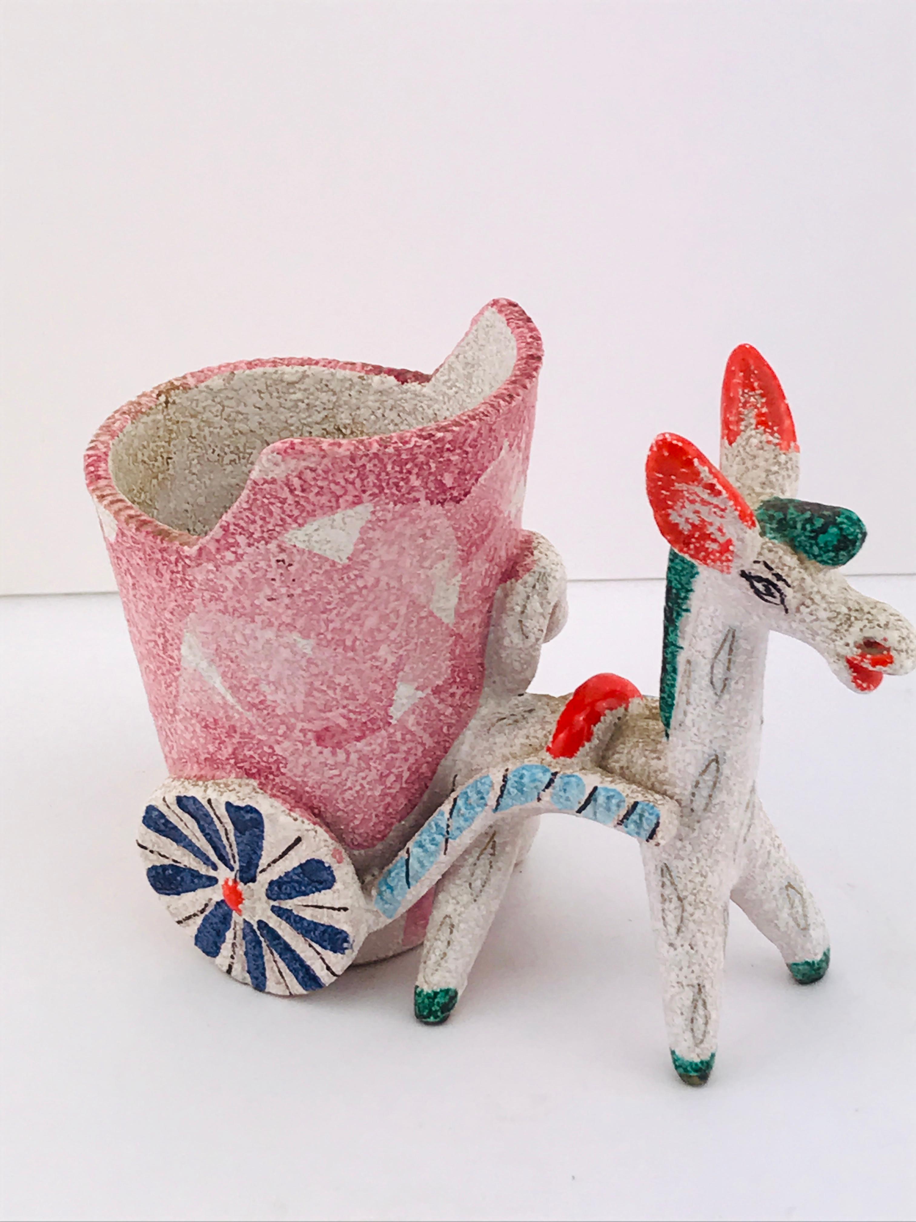 Midcentury Italian Deruta Donkey Ceramic, 1950s 9