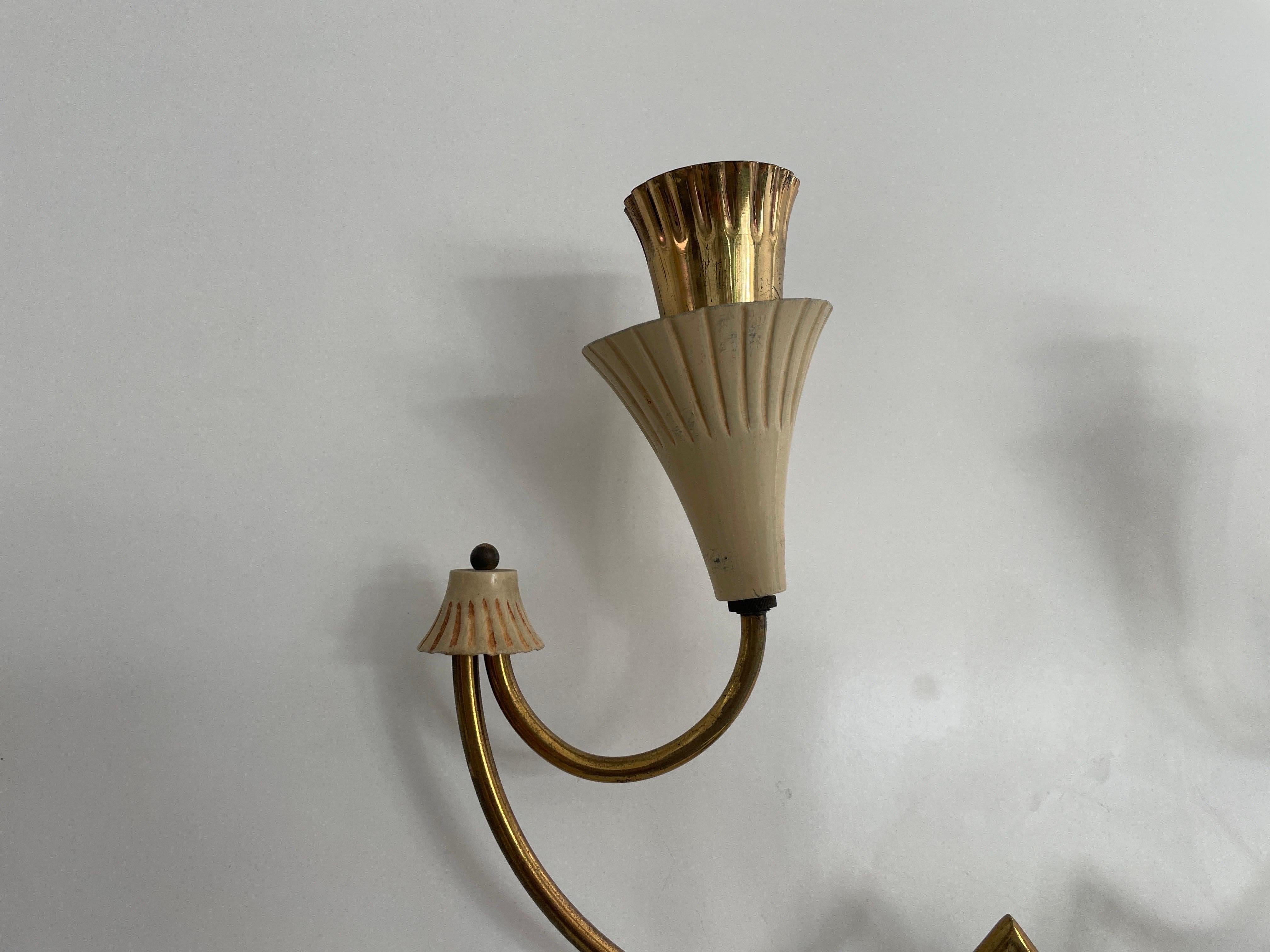 Lámpara Sputnik de 3 brazos de diseño italiano de mediados de siglo, años 50, Italia en venta 4