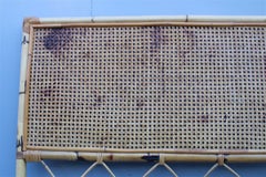 Mid-Century Italian Design Bamboo Bed for Single Mattress, 1950s