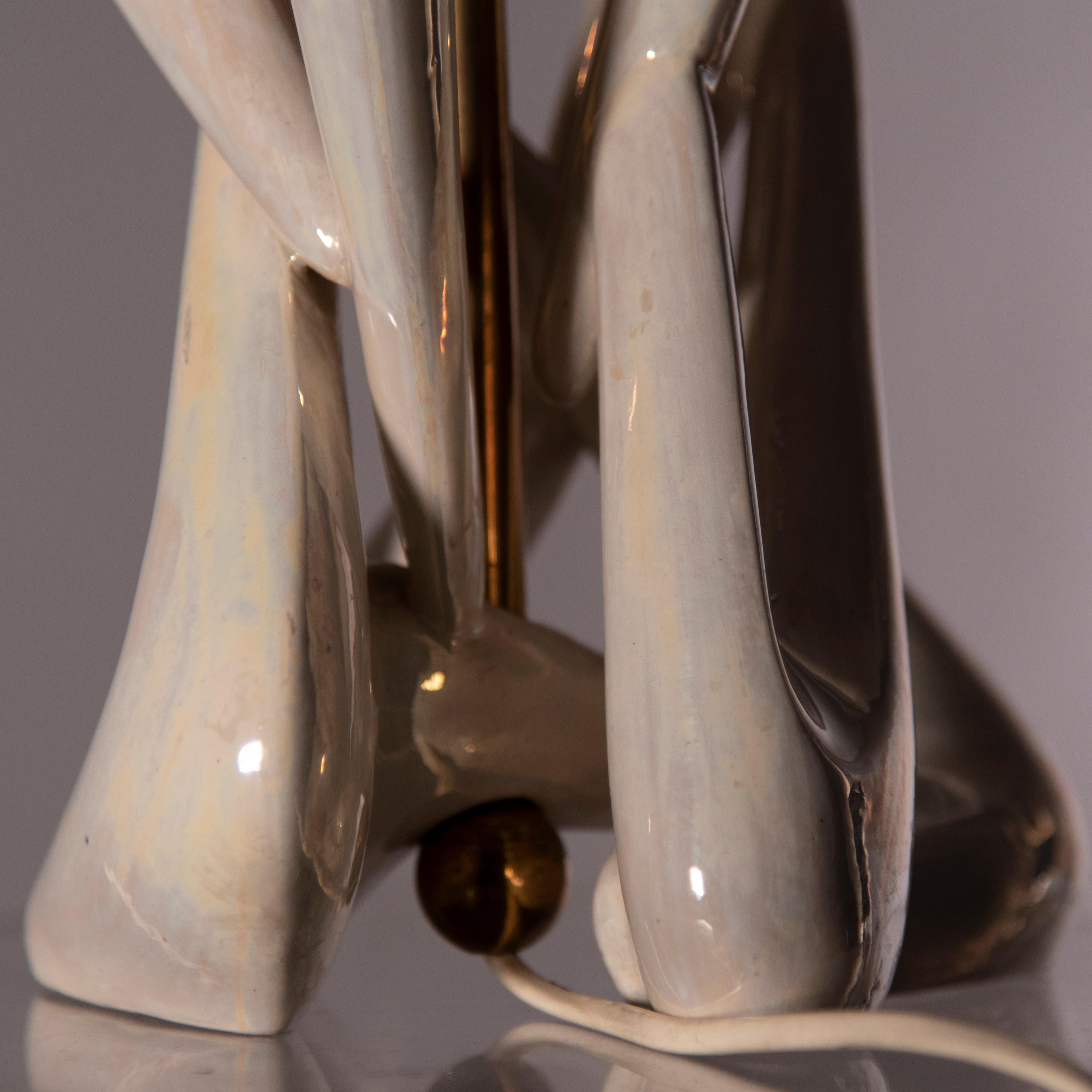 Mid-Century Modern Modern Italian Design Porcelain Lamp For Sale
