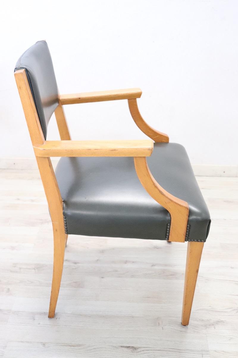 Sillón de escritorio italiano de mediados de siglo mediados del siglo XX en venta