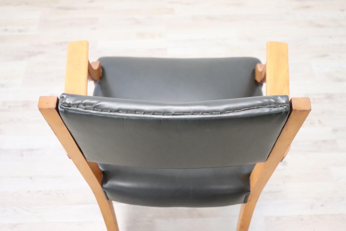 Sillón de escritorio italiano de mediados de siglo en venta 2