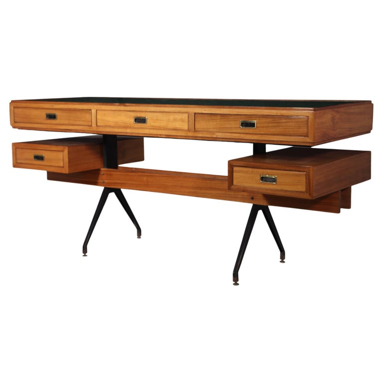 Mid Century Italian Desk by Carlo Ratti c1950 at 1stDibs