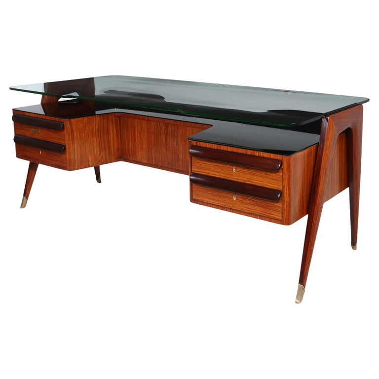 Mid Century Italian Desk by Vittorio Dassi For Sale at 1stDibs