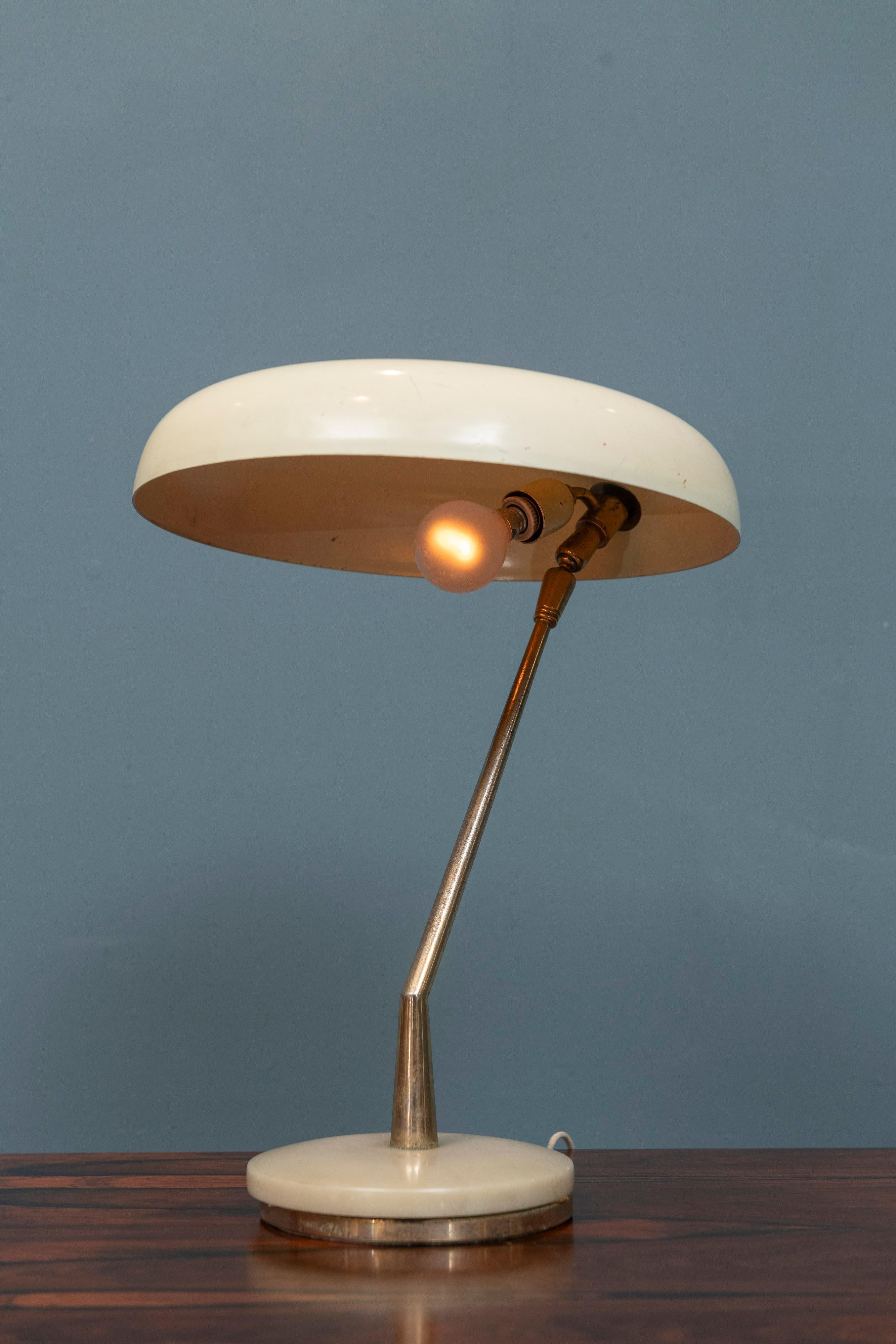 Brass Mid-Century Italian Desk Lamp, Italy For Sale