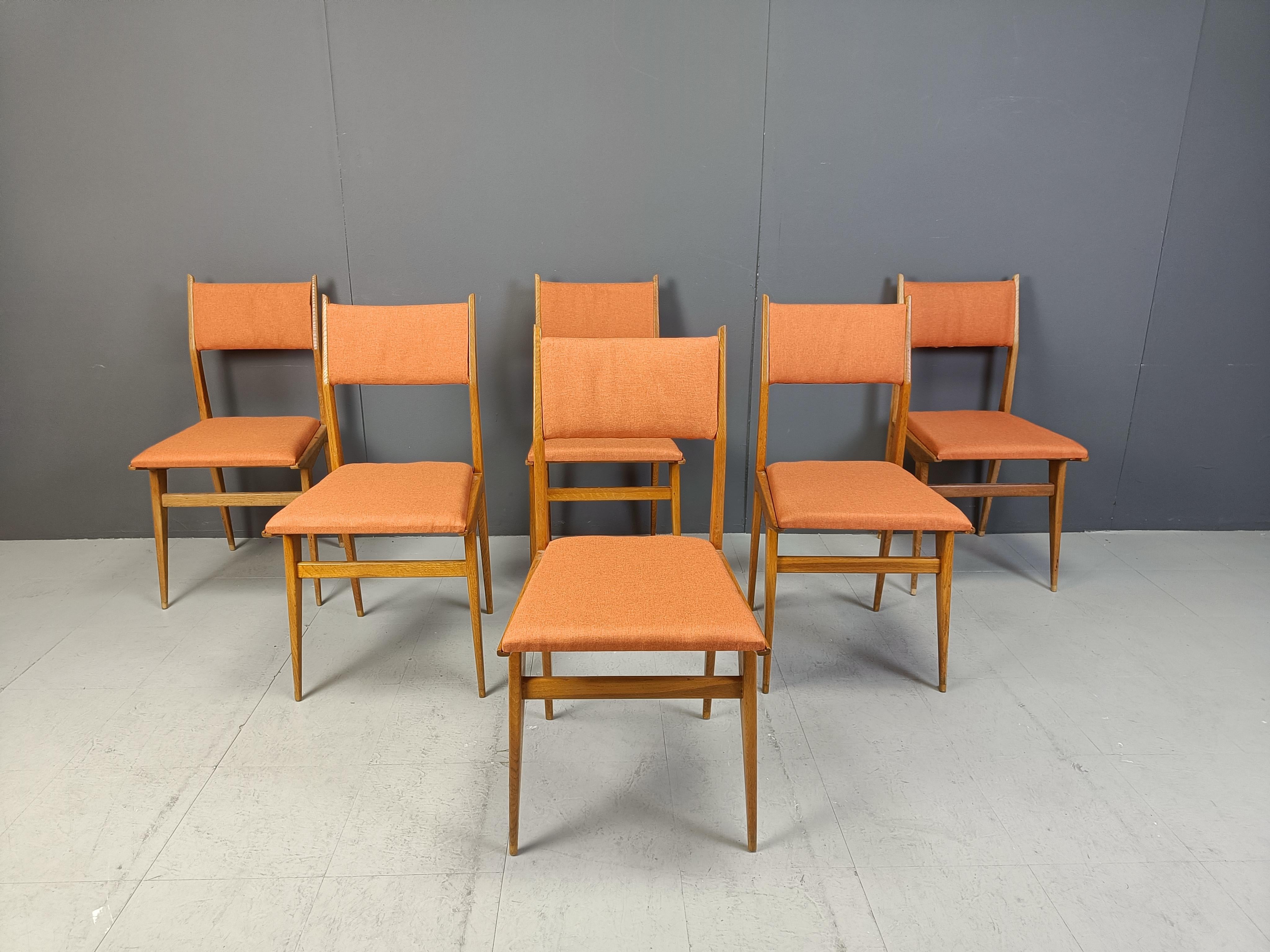 Mid-Century Modern Mid century italian dining chairs, 1950s For Sale