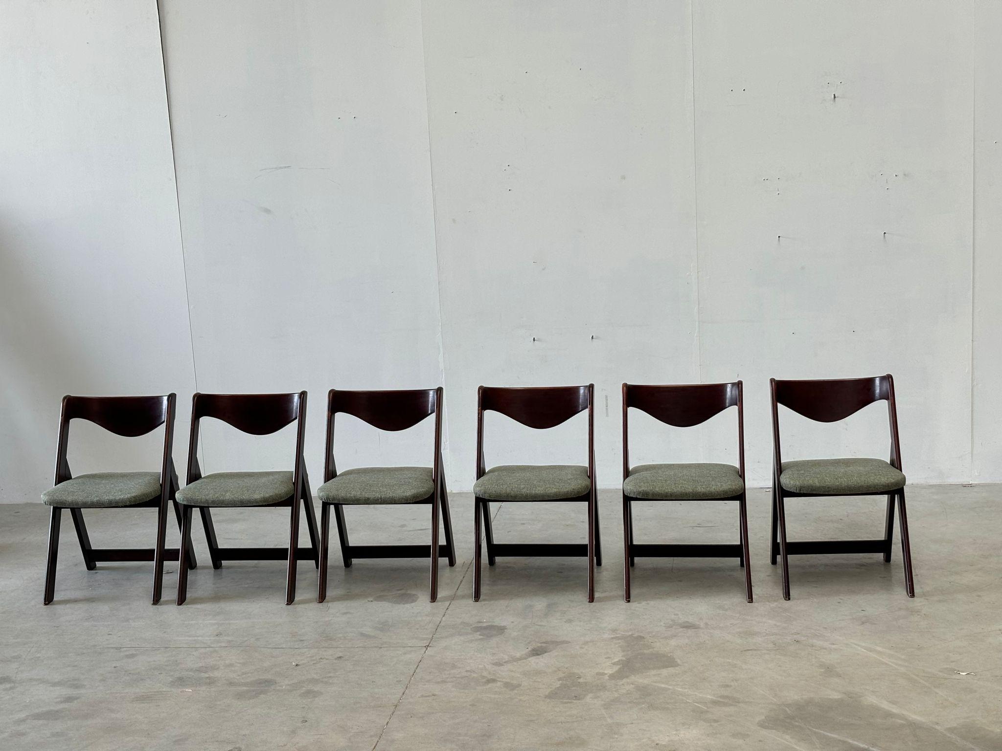 Mid century  italian dining chairs, 1960s For Sale 8
