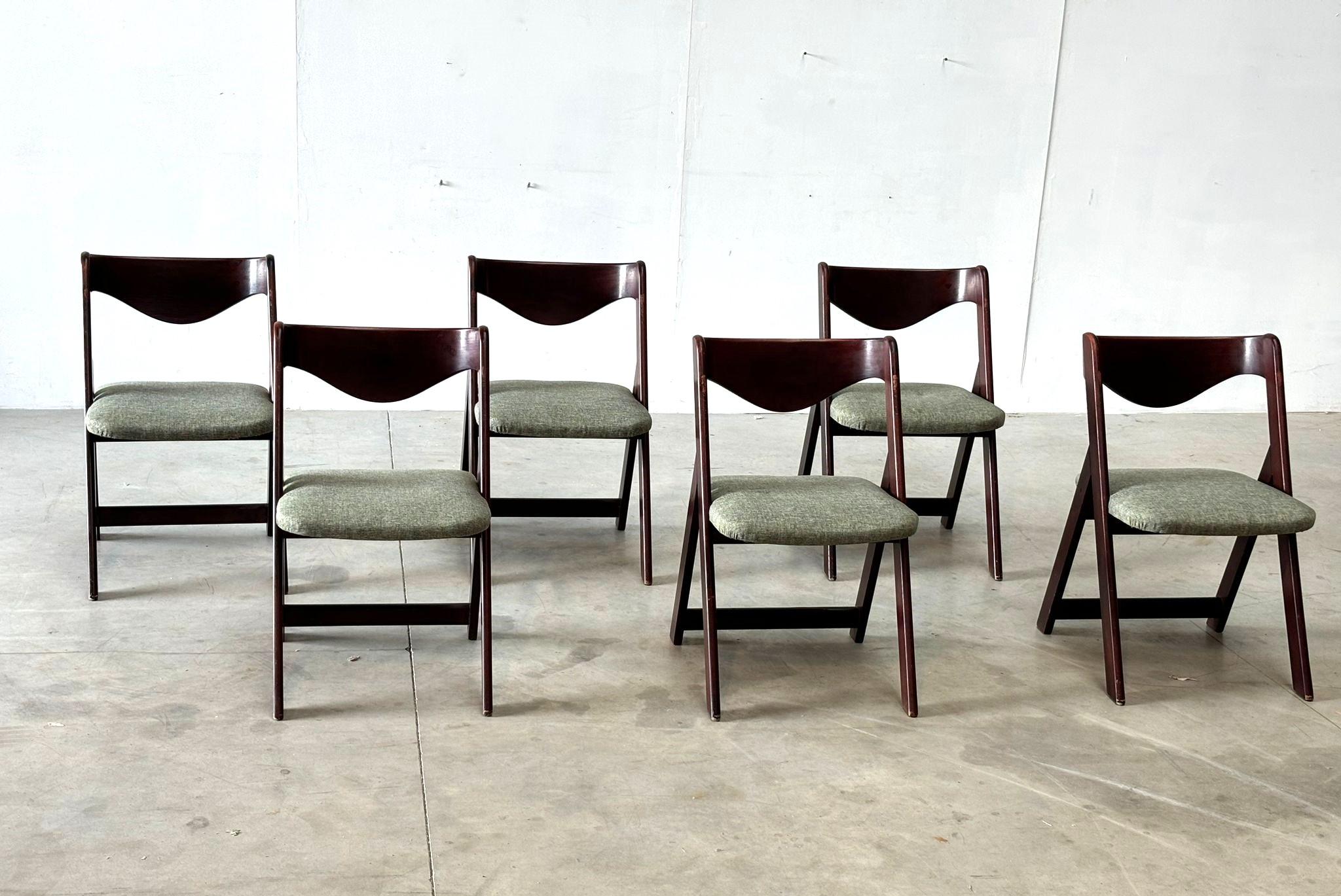 Mid century  italian dining chairs, 1960s For Sale 9