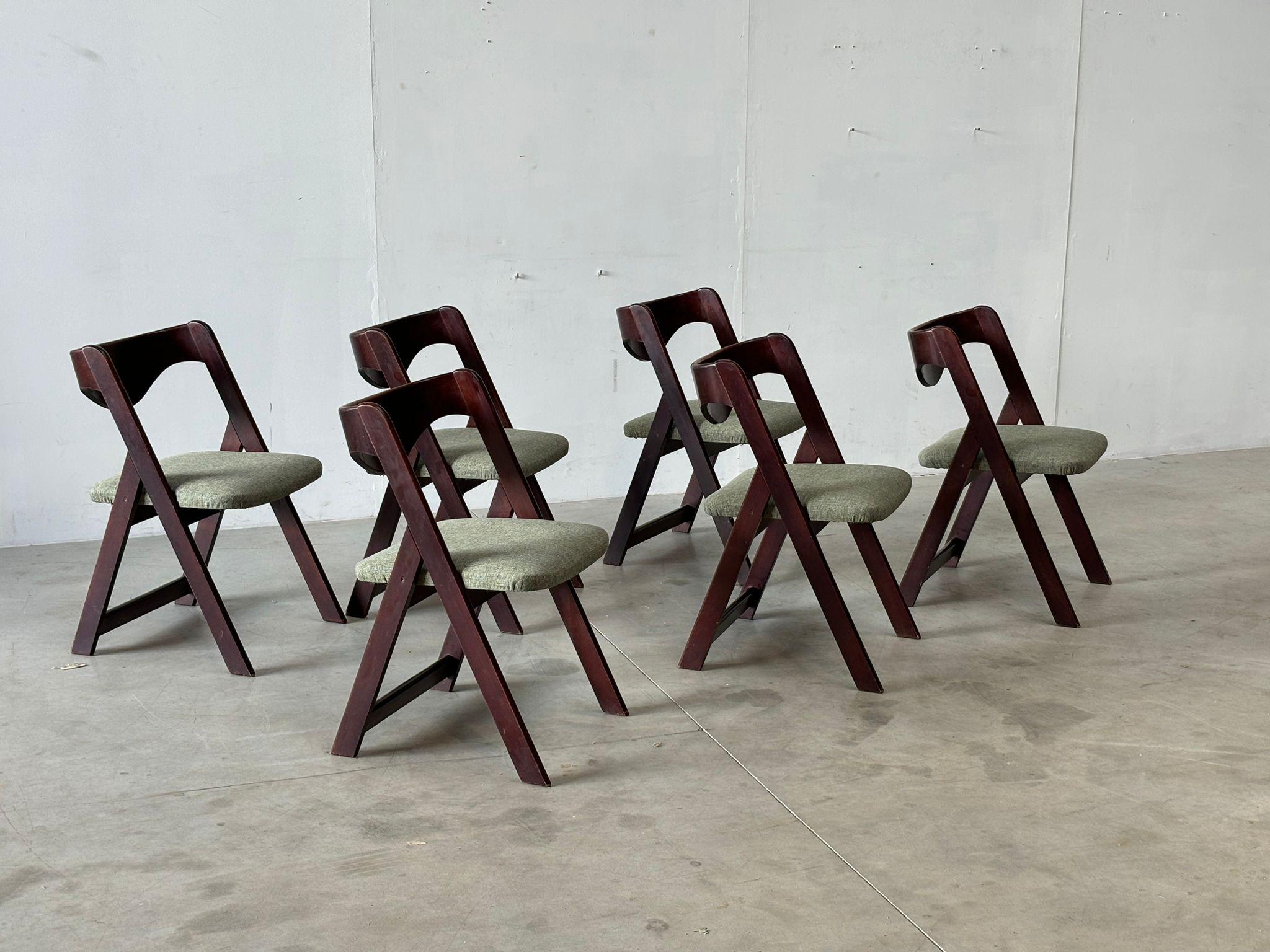 Mid century  italian dining chairs, 1960s For Sale 11