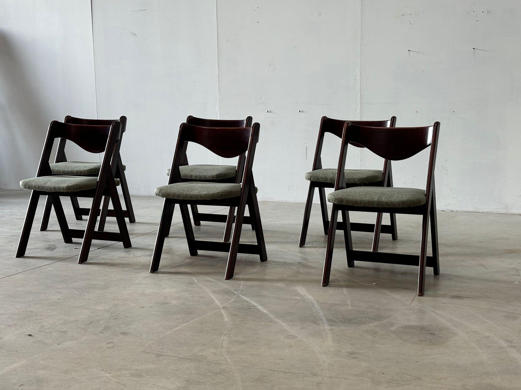Mid century  italian dining chairs, 1960s For Sale 12