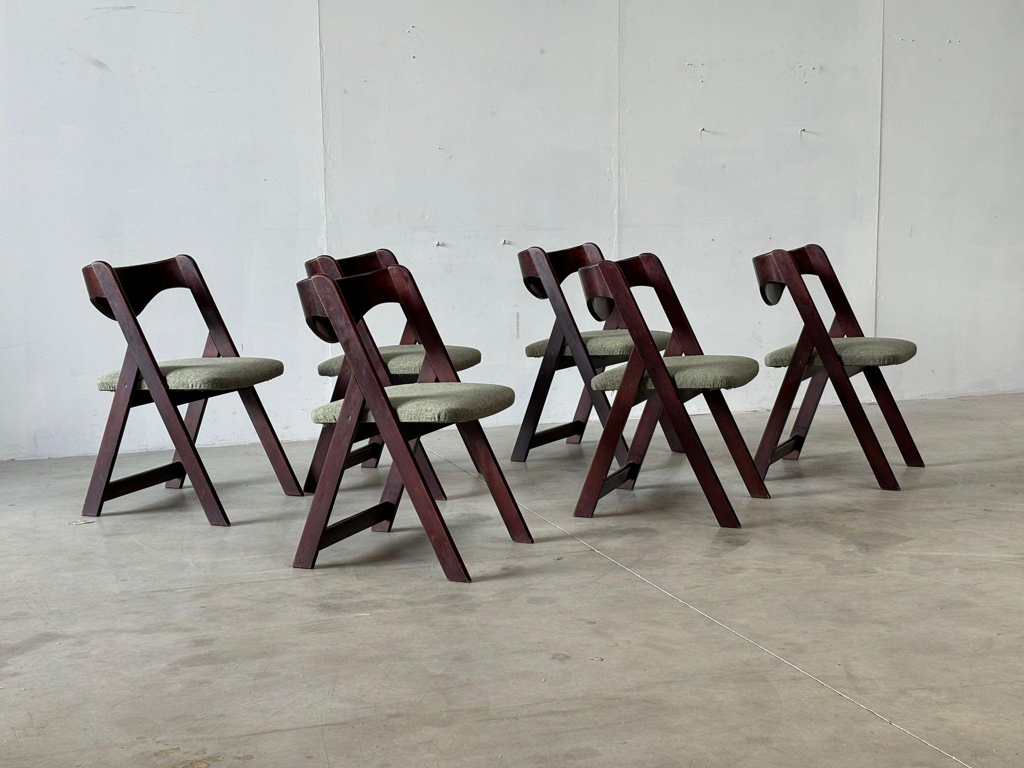 Mid century  italian dining chairs, 1960s For Sale 13