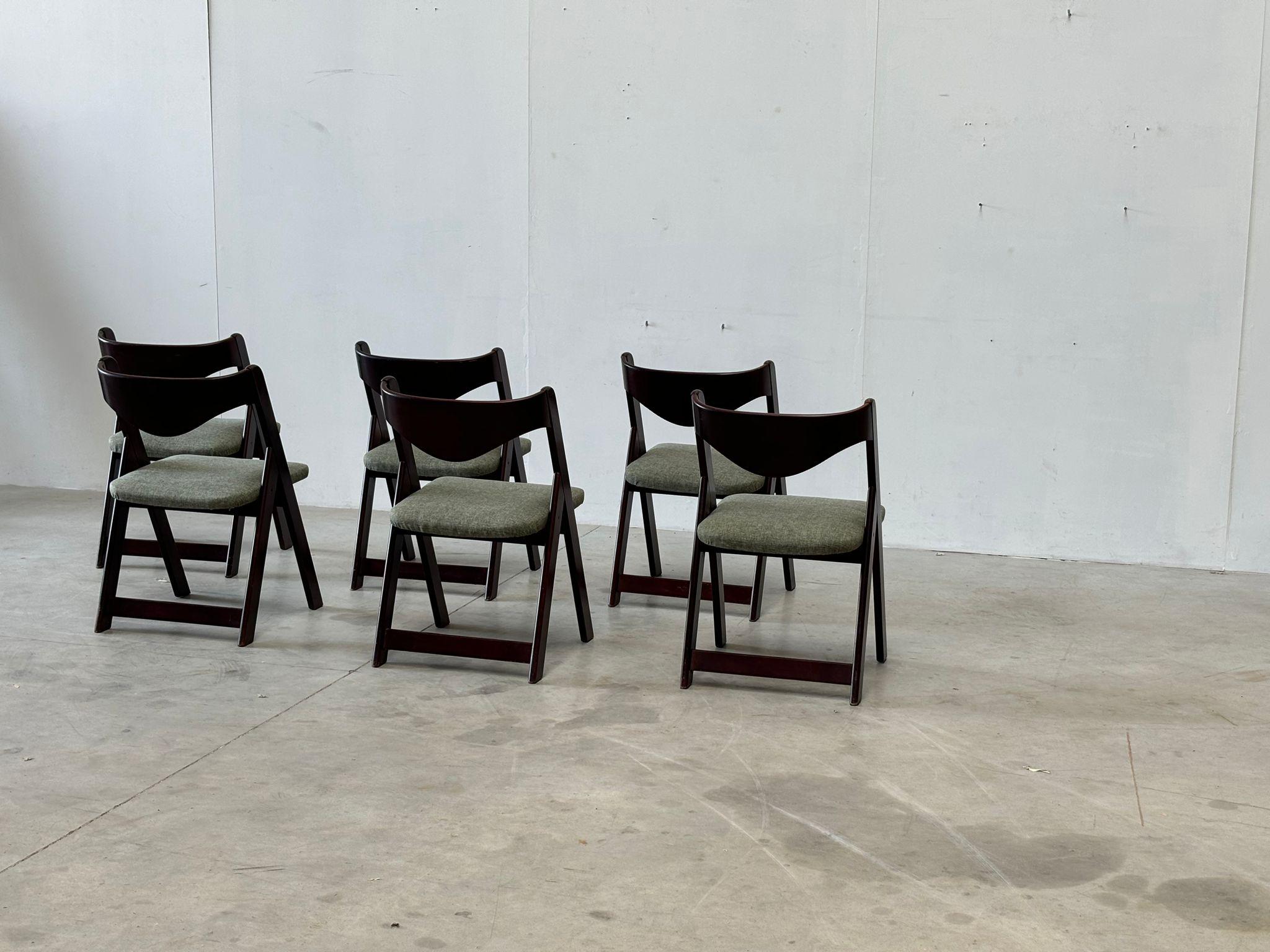 Mid century  italian dining chairs, 1960s For Sale 1