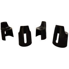 Mid Century Italian Dining Chairs, 1970s, Set of 4 Mid Century Italian Dining Chairs, 1970s, Set of 4