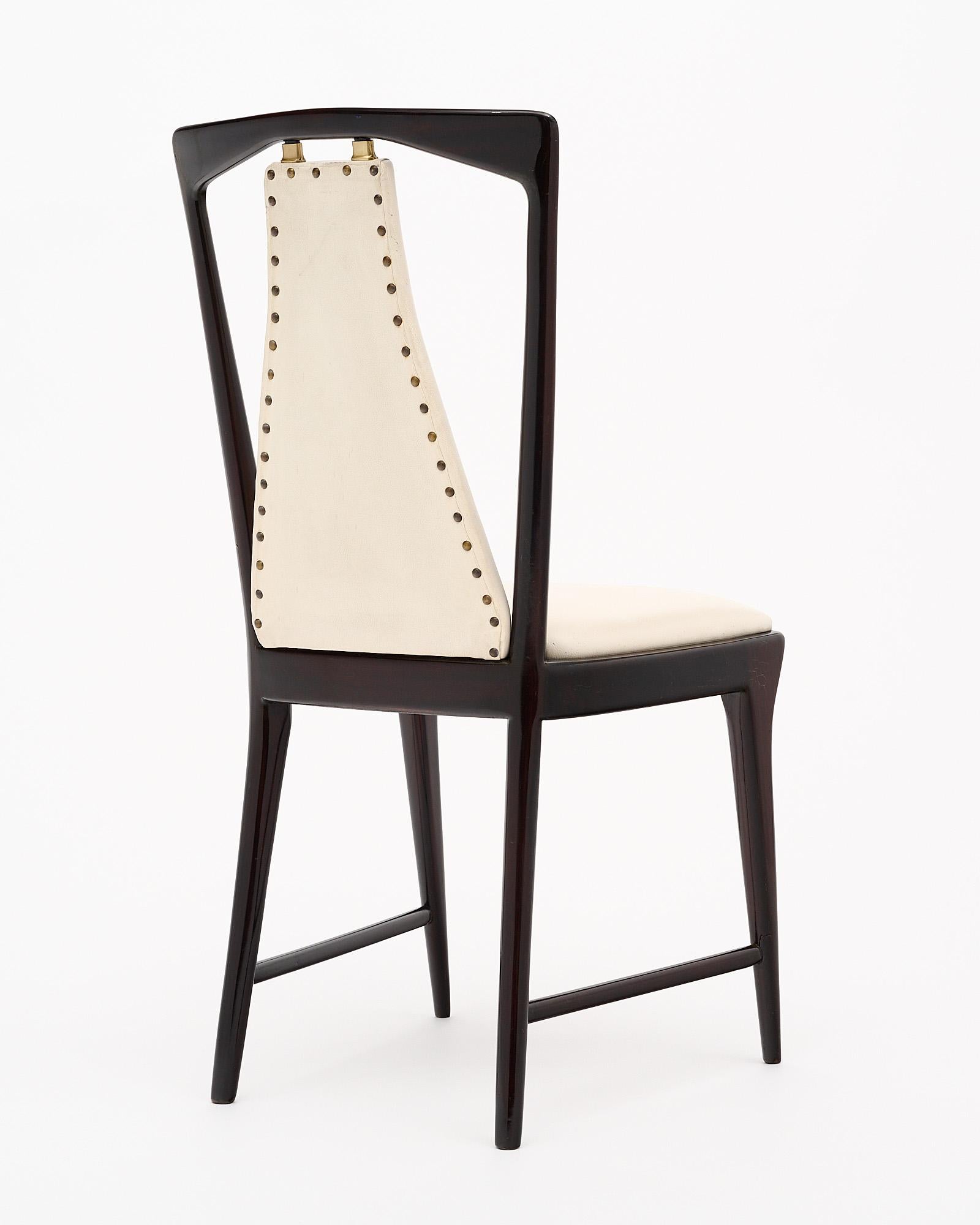 Mid-Century Italian Dining Chairs by Osvaldo Borsani In Good Condition In Austin, TX