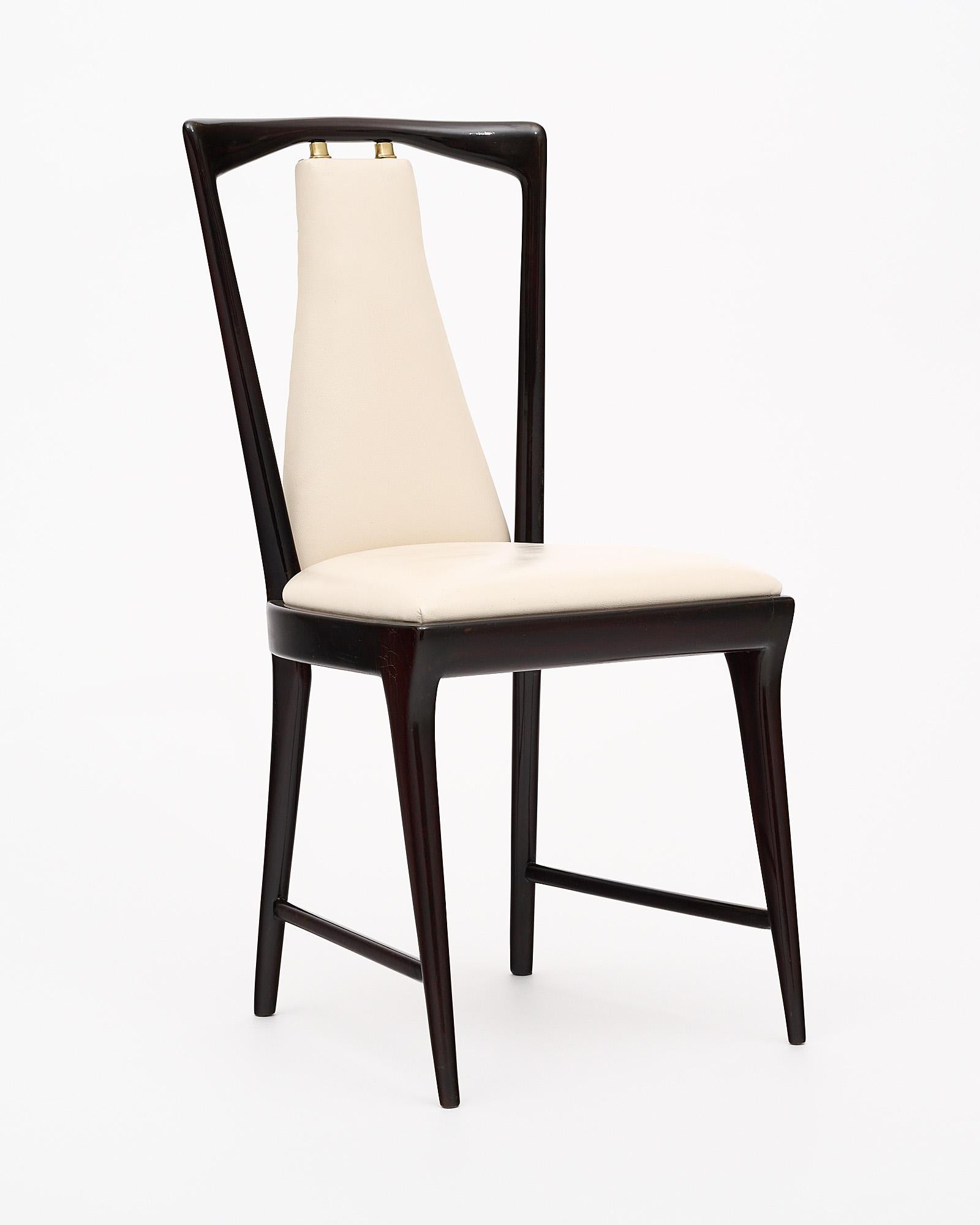 Mid-Century Italian Dining Chairs by Osvaldo Borsani 1