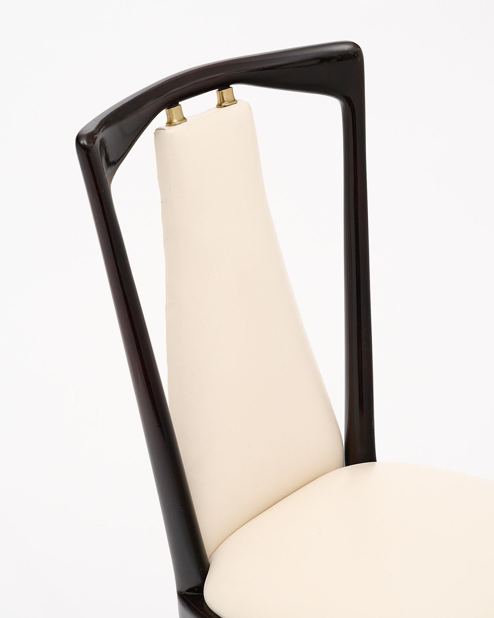 Mid-Century Italian Dining Chairs by Osvaldo Borsani 2