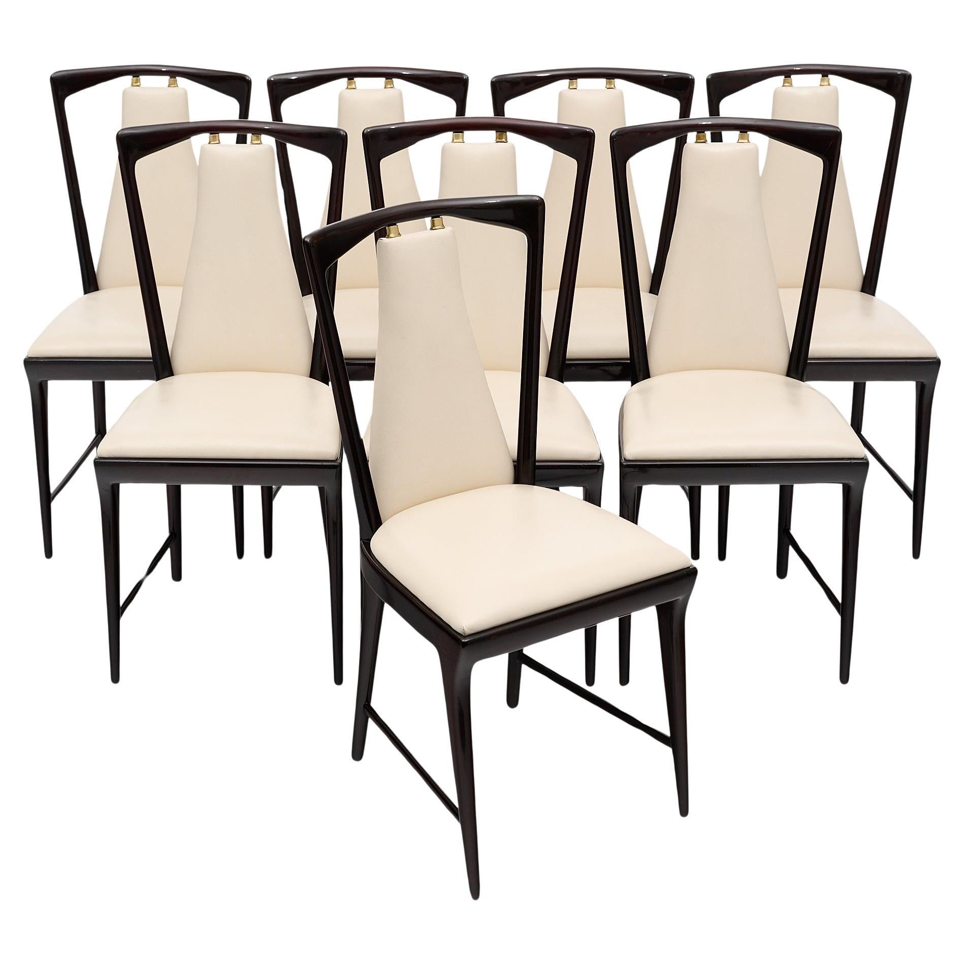 Mid-Century Italian Dining Chairs by Osvaldo Borsani